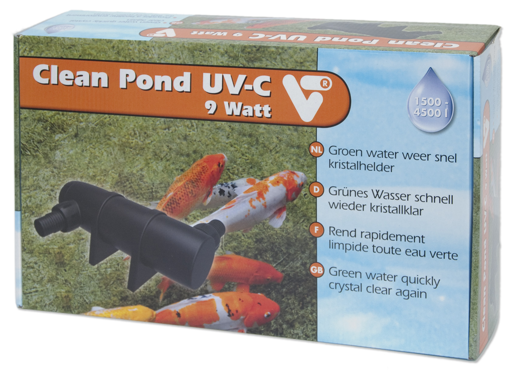 VT Clean Pond UV-C 9W stérilisateur UV pour bassin jusqu\'à 4500 L