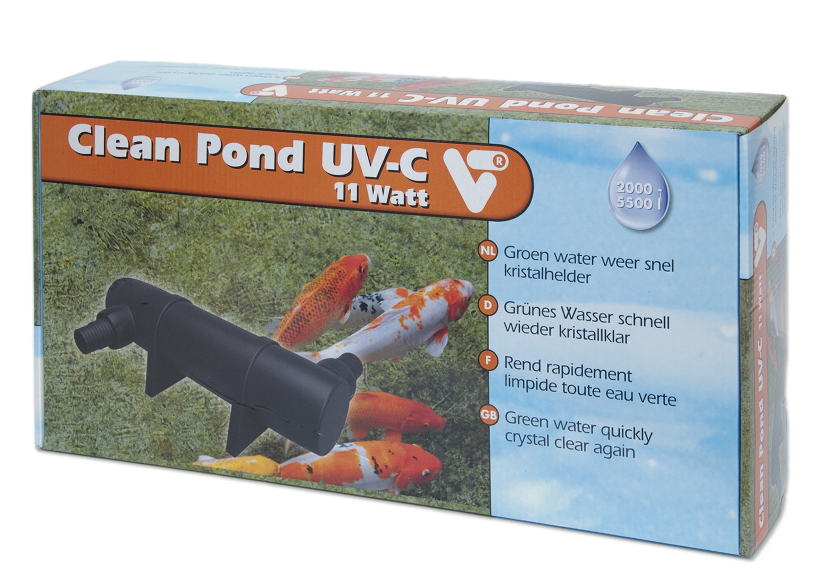 VT Clean Pond UV-C 11W stérilisateur UV pour bassin jusqu\'à 5500 L