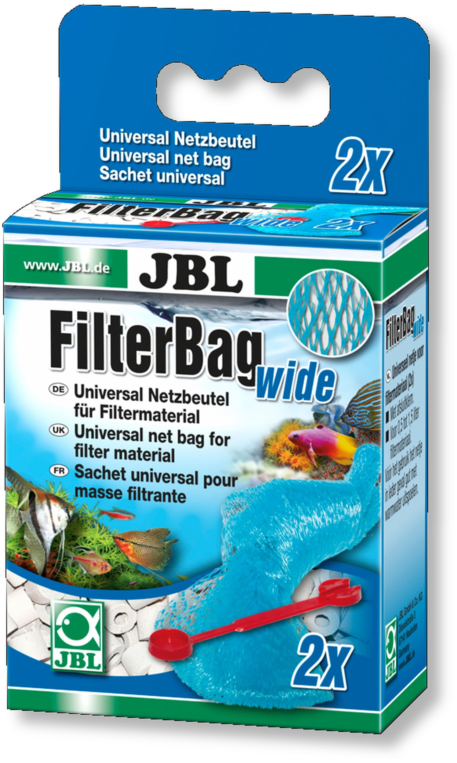 JBL FilterBag wide lot de 2 sacs pour gros matériaux de filtration