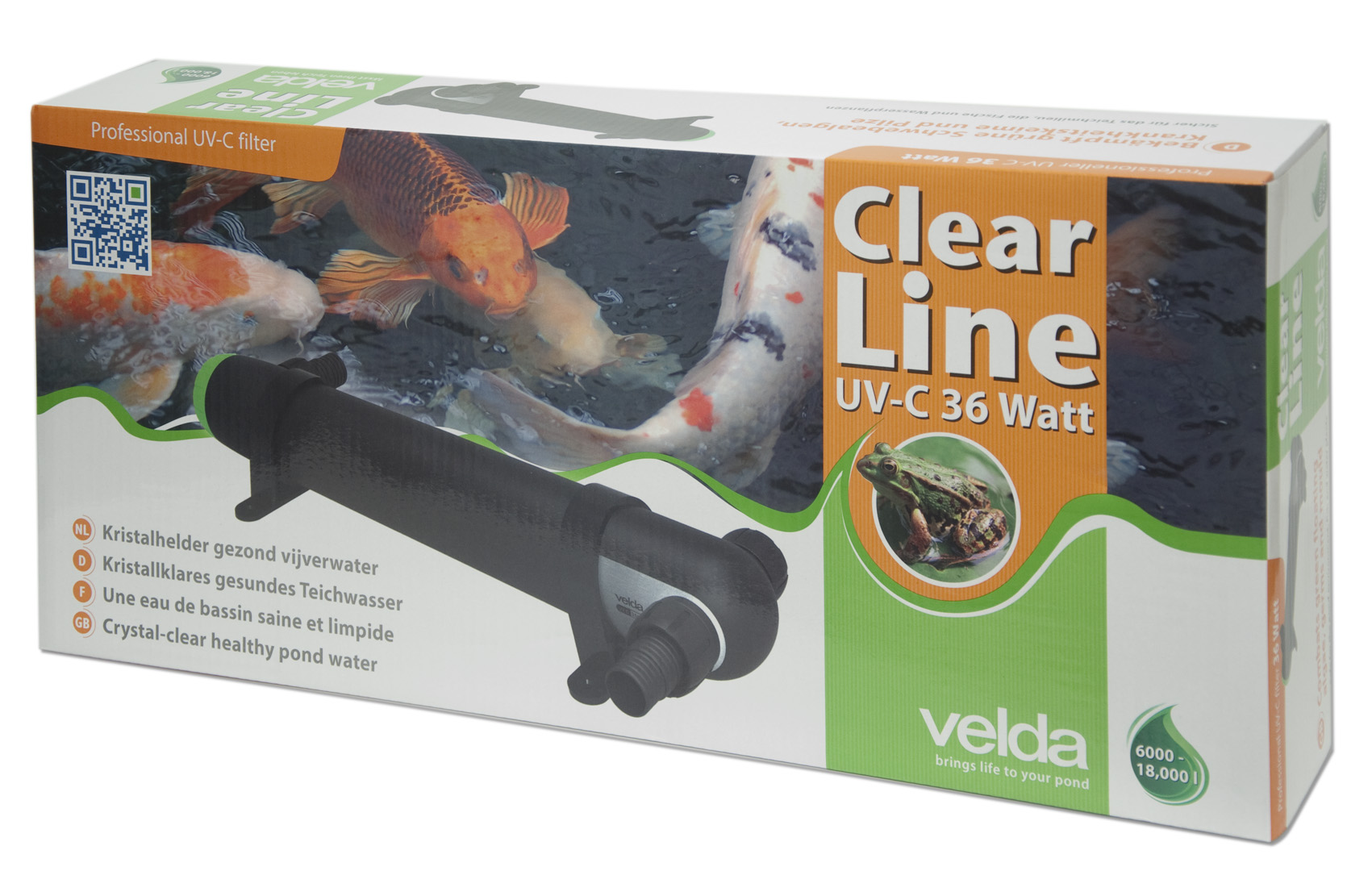 VELDA Clear Line UV-C 36W stérilisateur anti-algues pour bassin jusqu\'à 18500 L