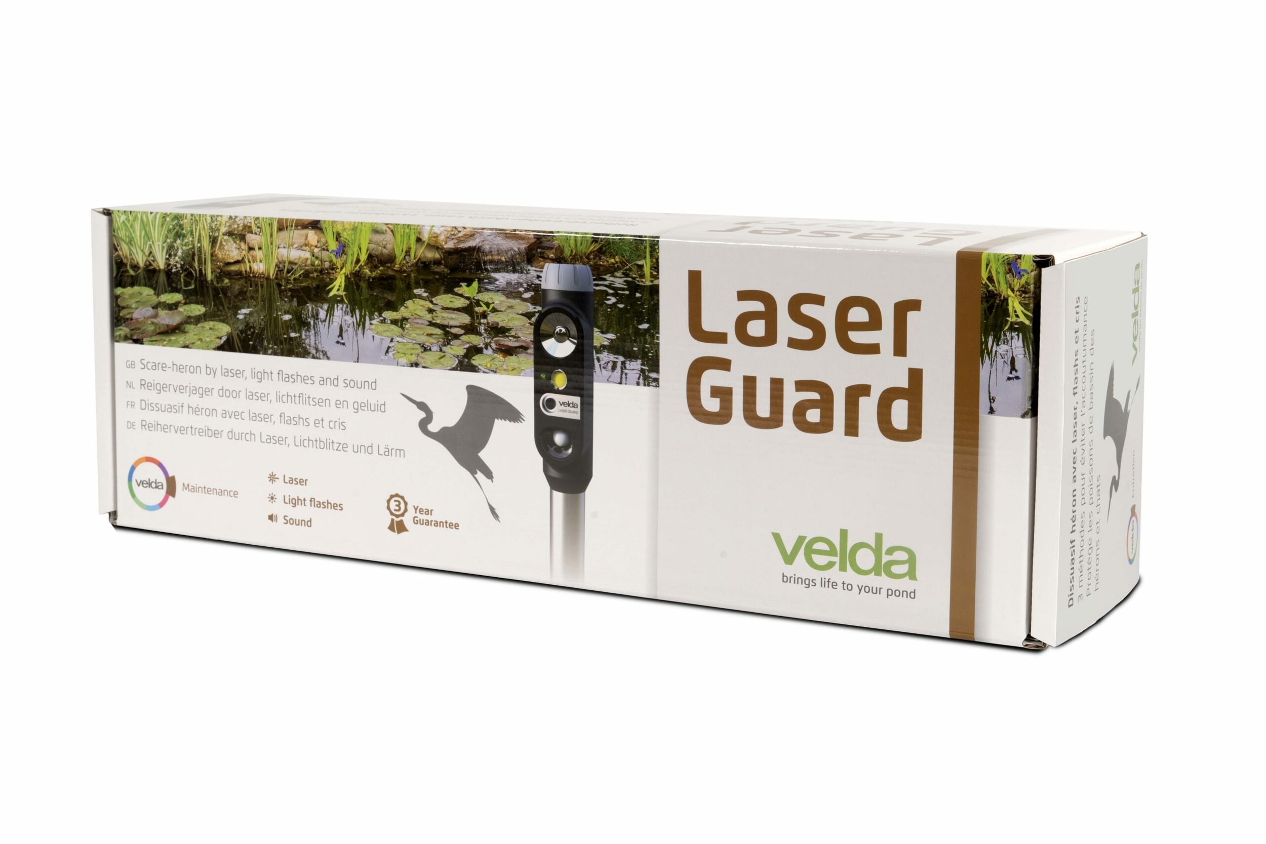 velda-laser-guard-appareil-anti-heron-avec-laser-flash-et-cri-pour-bassin-avec-poissons