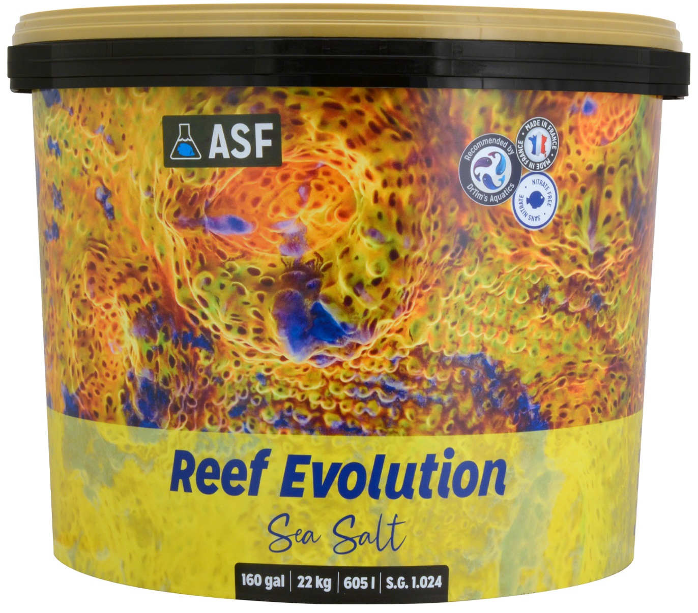 AQUARIUM SYSTEMS Reef Evolution 22 Kg sel enrichi idéal pour aquarium avec coraux mous, durs et poissons