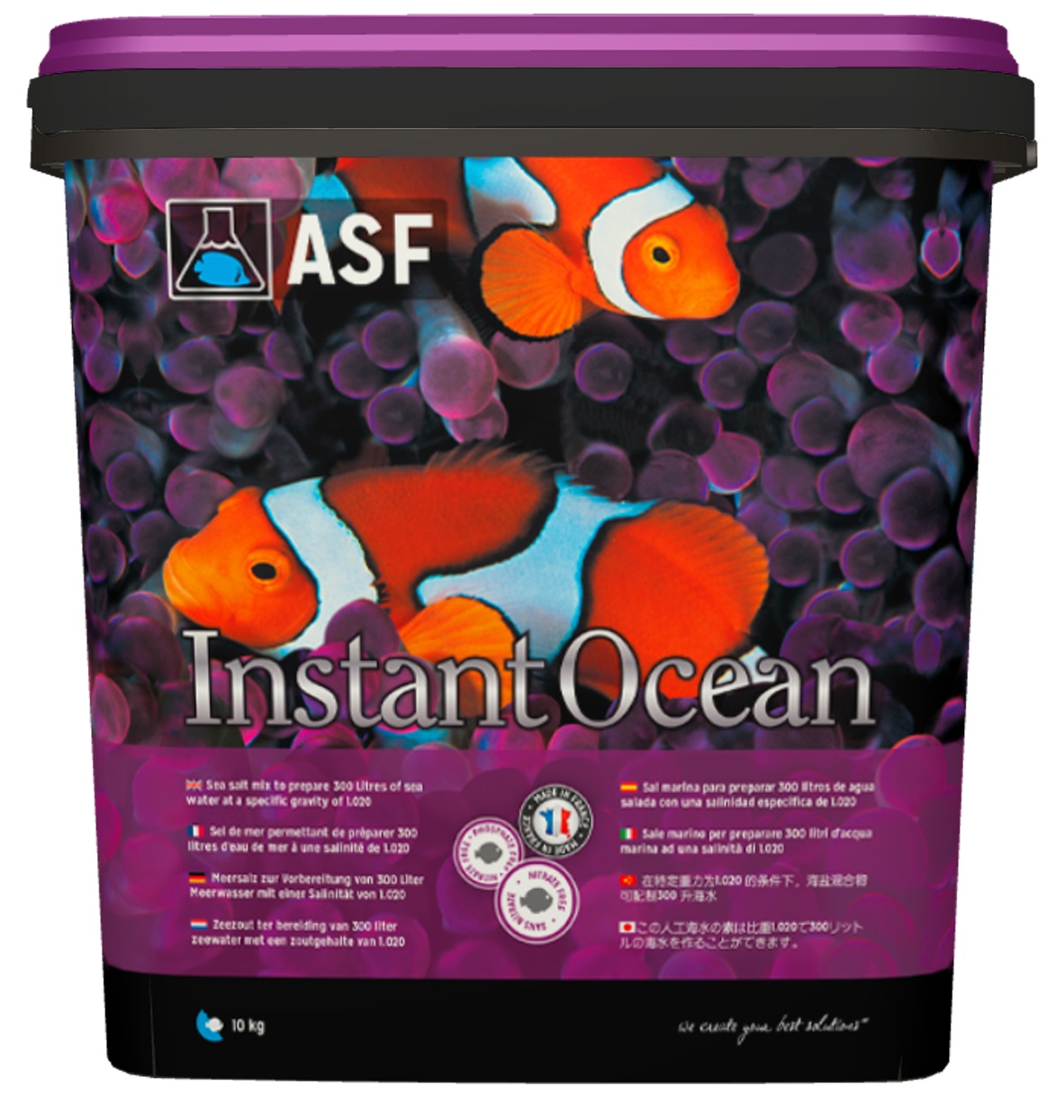 AQUARIUM SYSTEMS Instant Océan 10 kg sel non enrichi idéal pour aquariums Fish Only ou coraux mous
