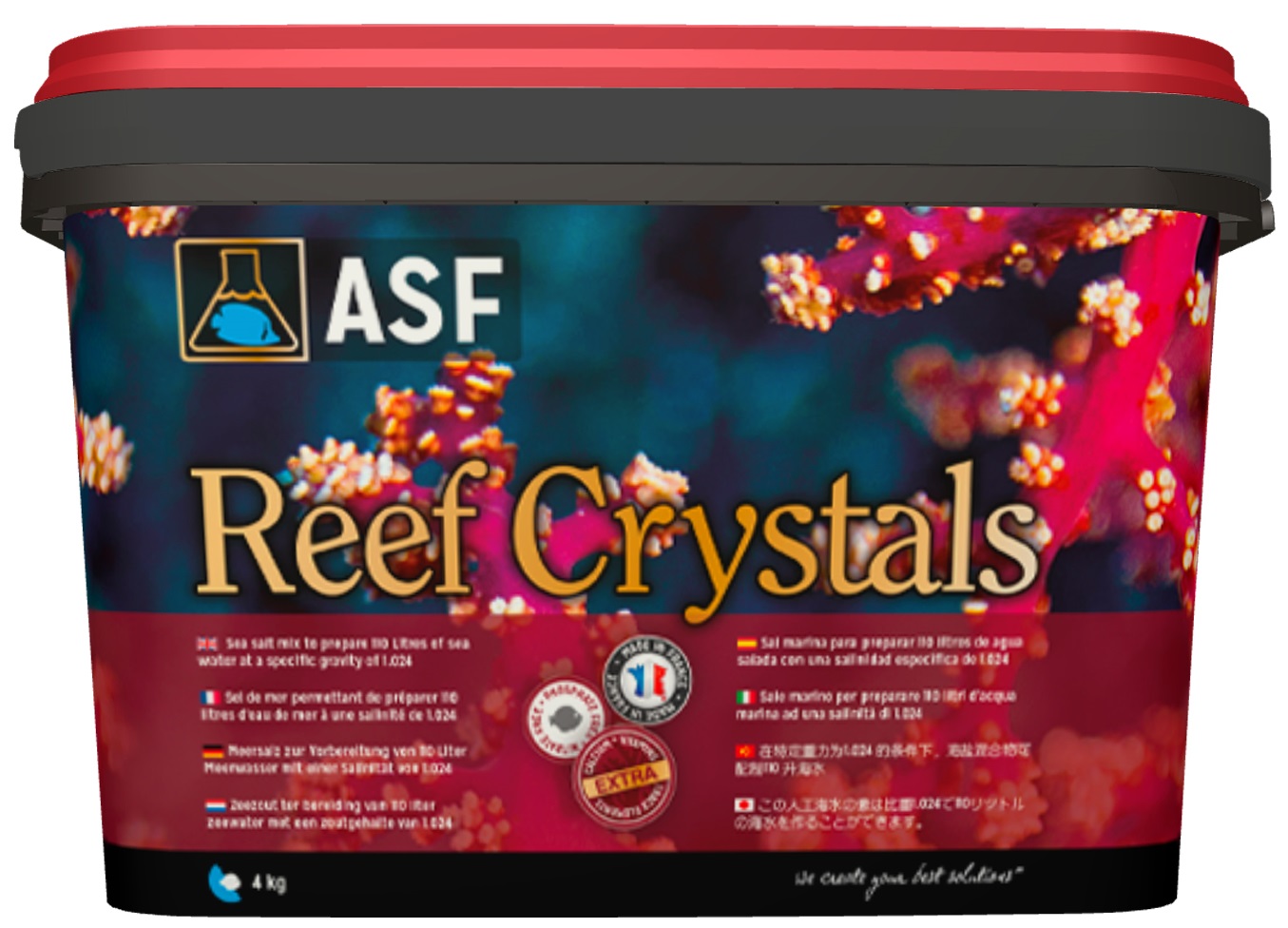 AQUARIUM SYSTEMS Reef Crystals 4 kg sel hautement enrichi idéal pour aquarium chargé en coraux durs