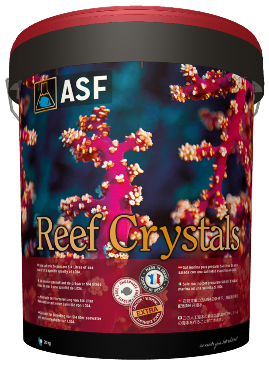 AQUARIUM SYSTEMS Reef Crystals 20 kg sel hautement enrichi idéal pour aquarium chargé en coraux durs