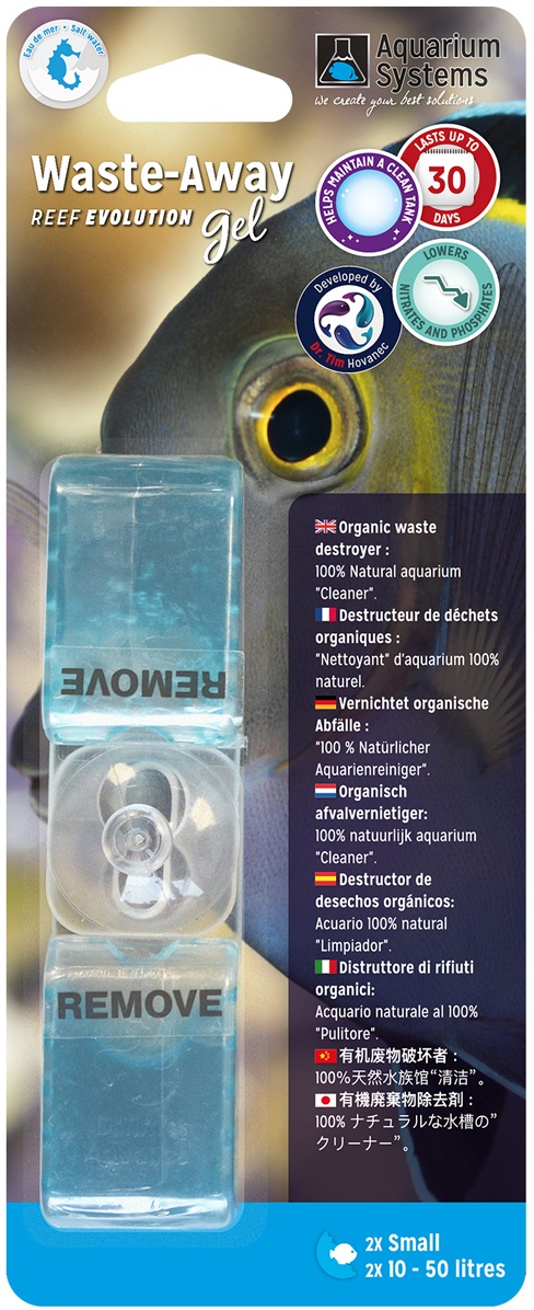 aquarium-systems-waste-away-gel-marin-small-lot-de-2-destructeurs-de-dechets-organiques-pour-aquarium-de-10-a-50-l