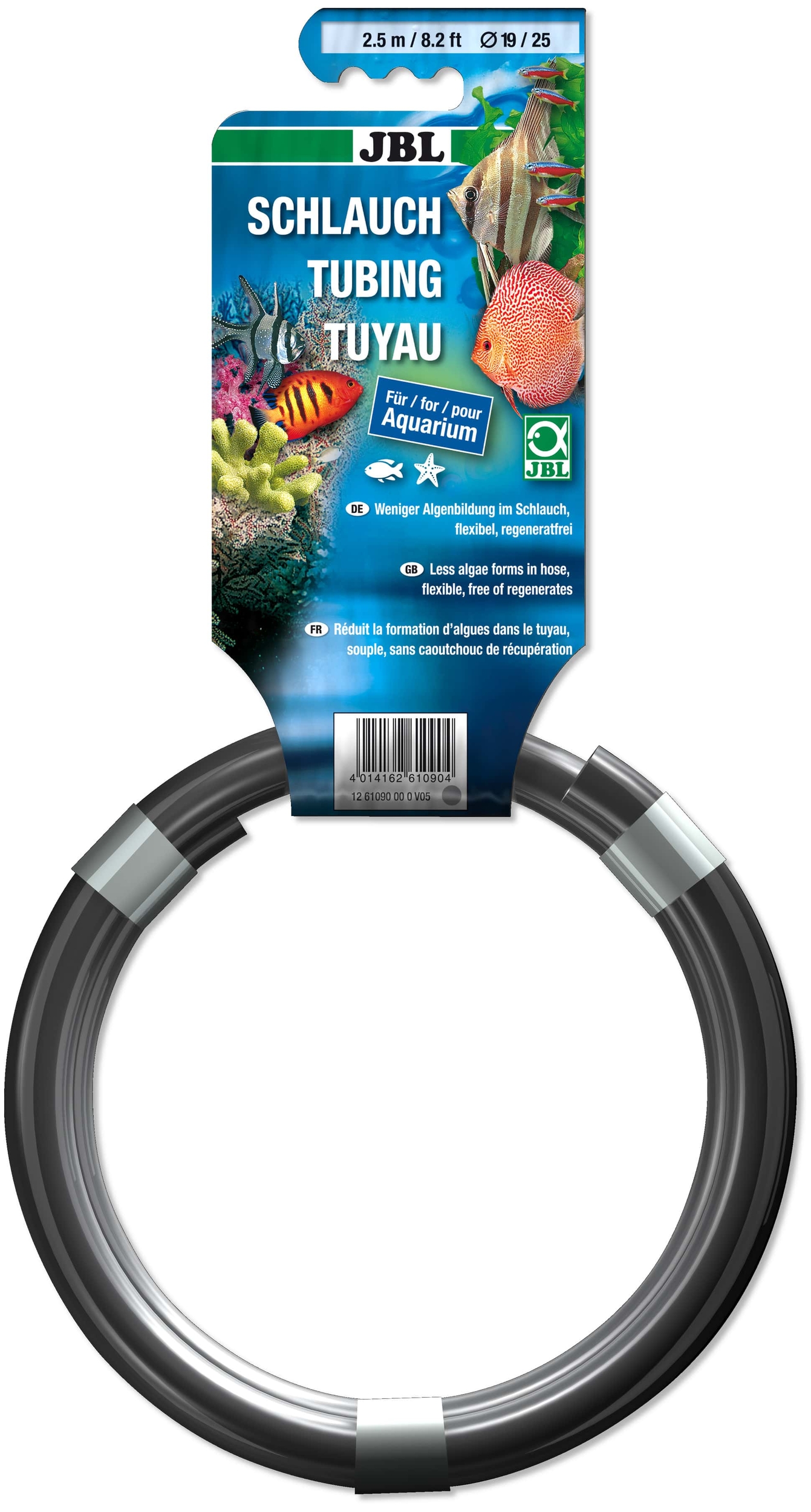 JBL Tuyau souple anti-algues gris-transparent 19/25 mm 2,50 m pour aquarium