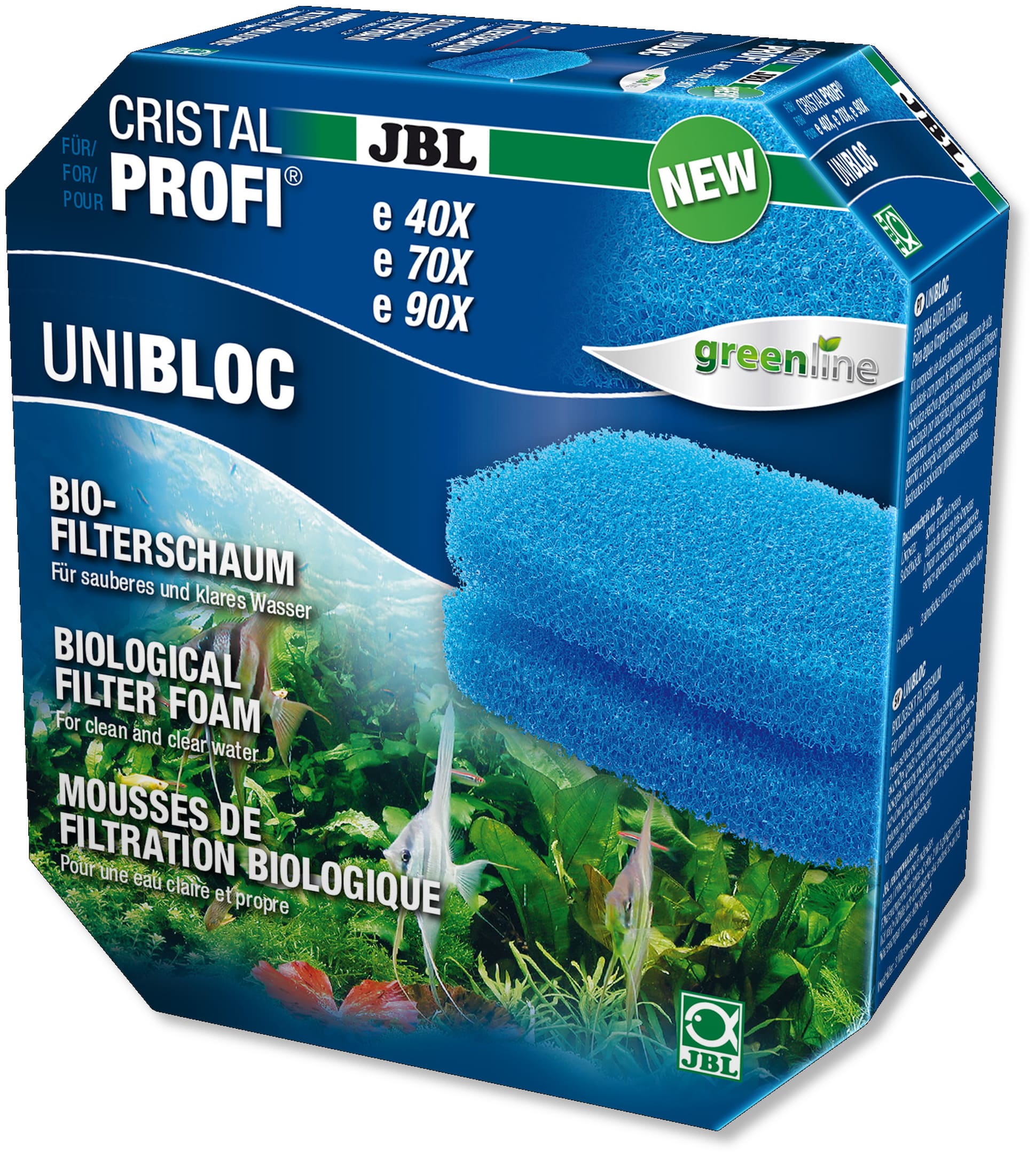 JBL UniBloc mousse de filtration pour filtres externes CristalProfi e700, e900, e401, e701, e901, e402, e702 et e902
