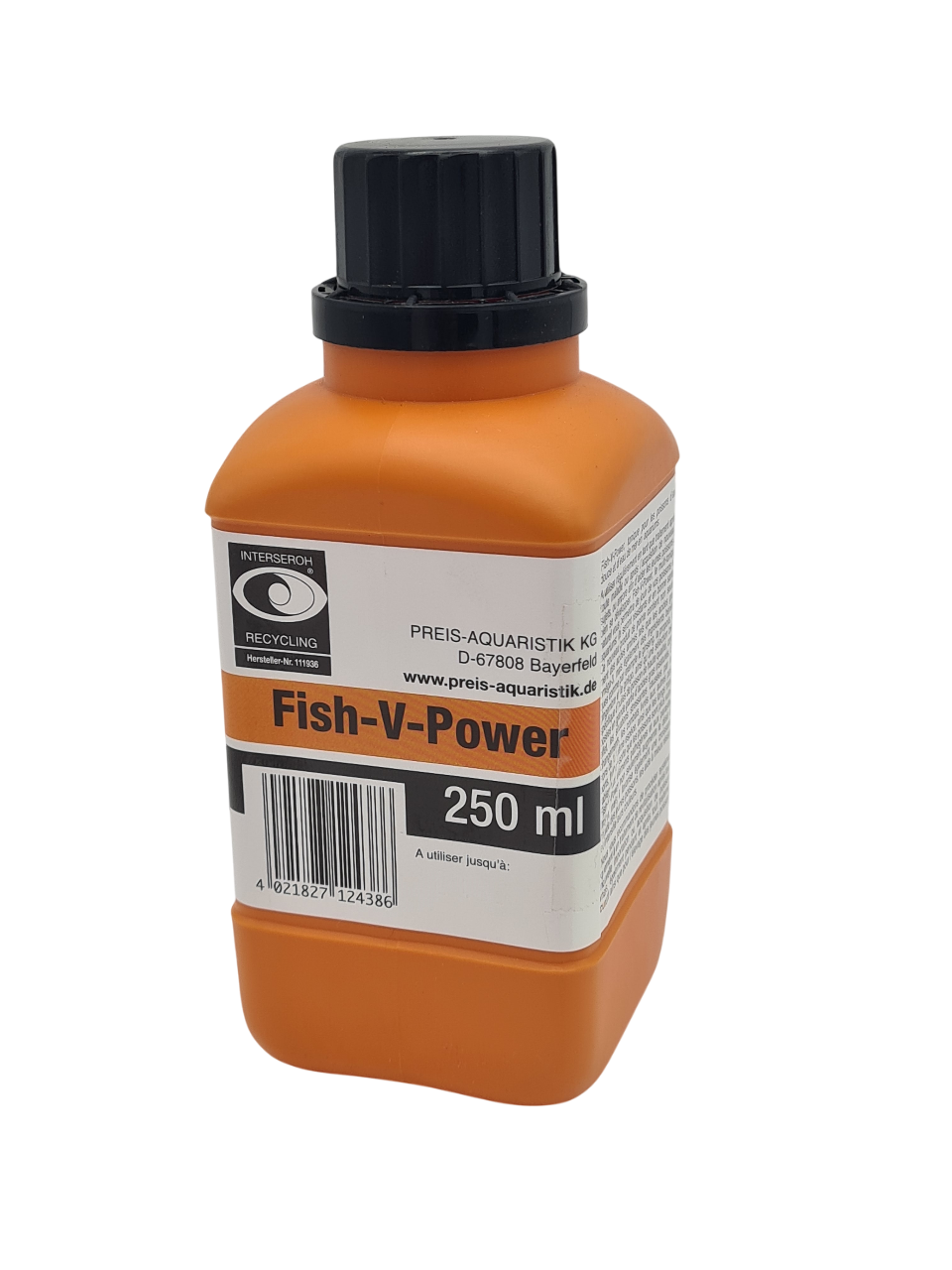PREIS Fish V-Power 250 ml produit tonifiant et anti-stress pour poisson d\'eau douce et d\'eau de mer