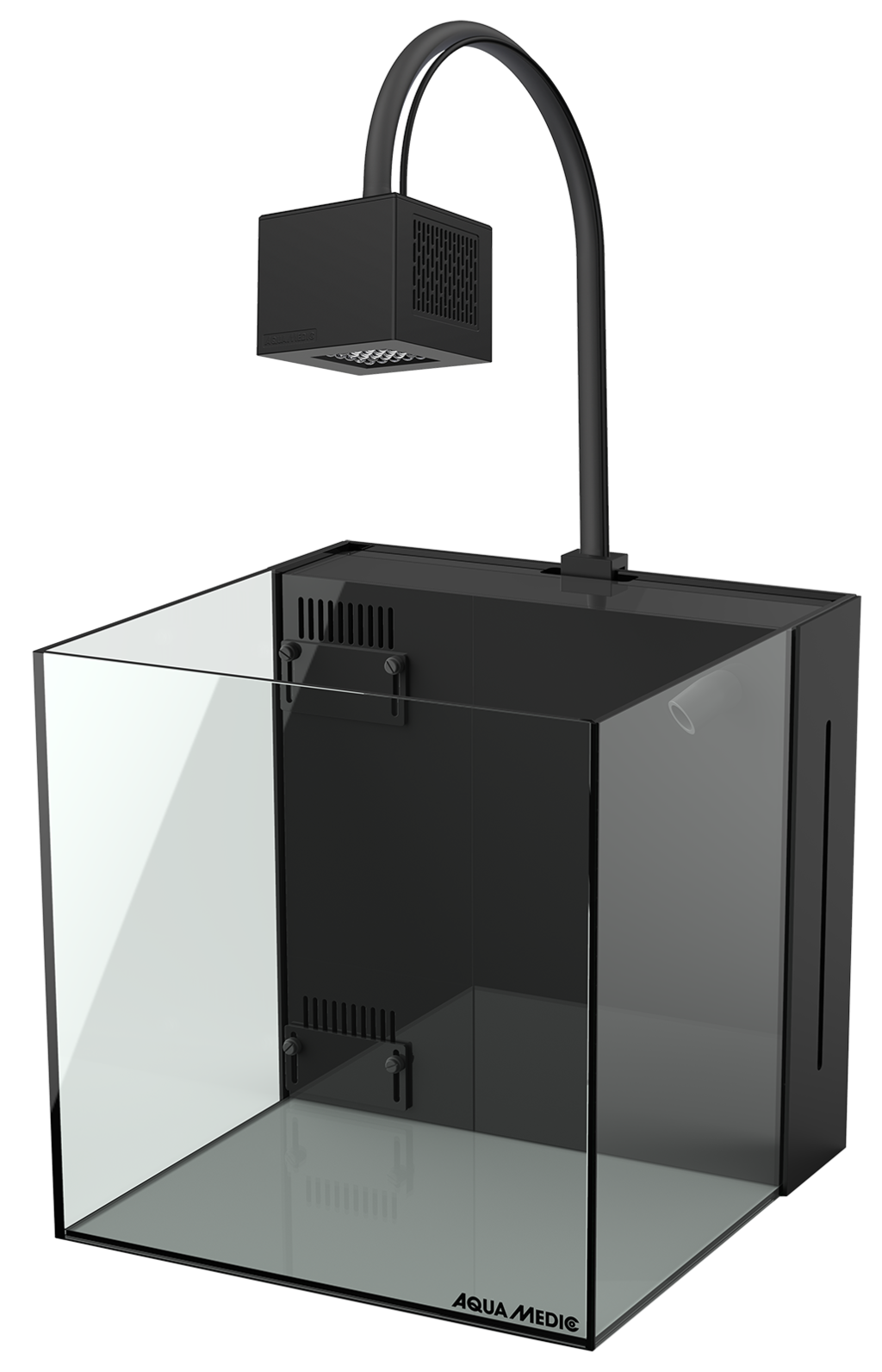 AQUA MEDIC Yasha+ 60 L aquarium équipé eau de mer 40 x 40 x 40 cm avec éclairage LEDs Qube 60
