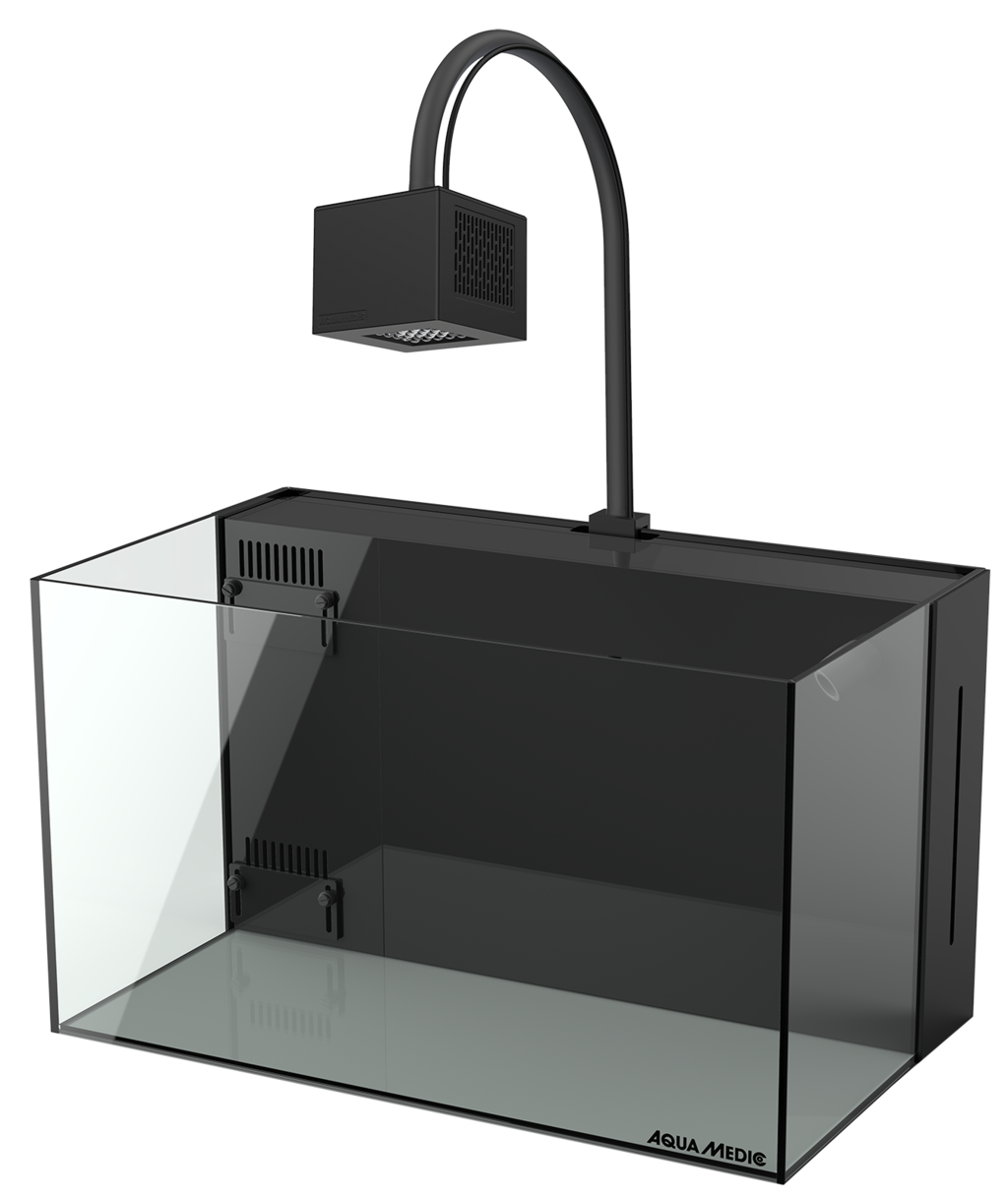 AQUA MEDIC Yasha+ 70 L aquarium équipé eau de mer 60 x 35 x 35 cm avec éclairage LEDs Qube 60