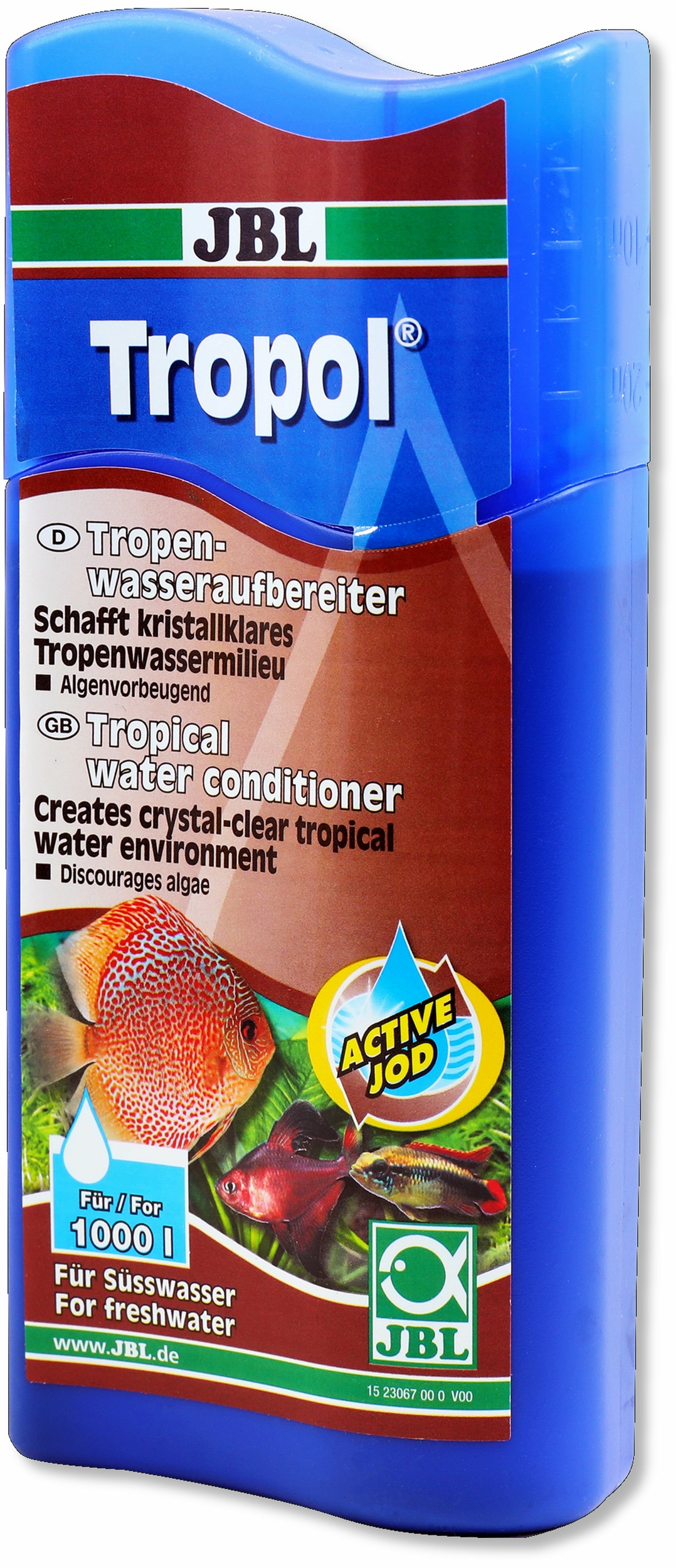 JBL Tropol 250 ml conditionneur à base de tourbe, transforme l\'eau de l\'aquarium en eau noire tropicale