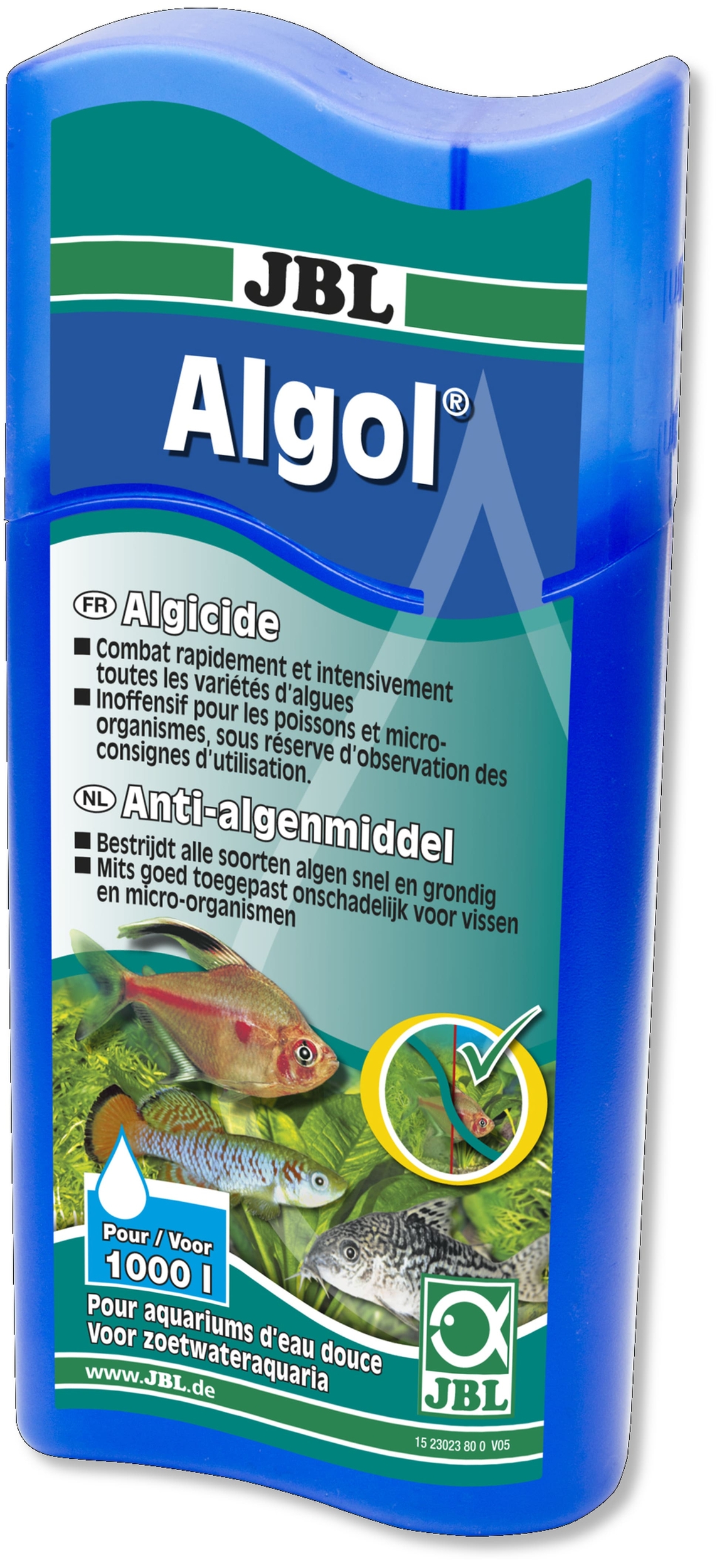 JBL Algol 250 ml résout et régule rapidement les problèmes d\'algues