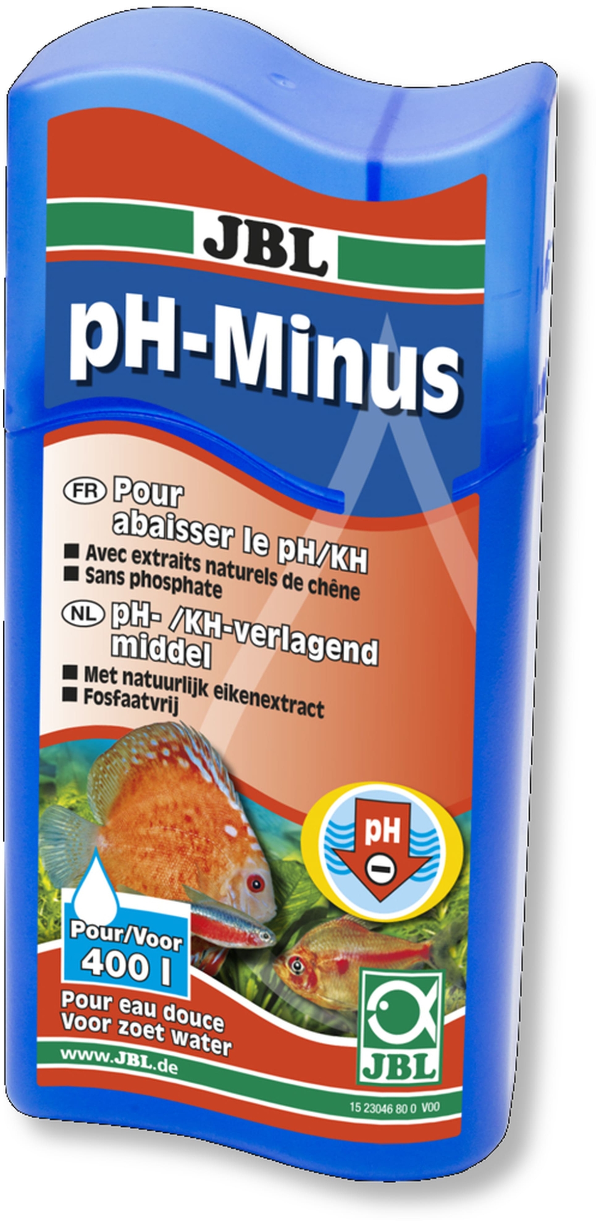 JBL pH-Minus 100 ml réduit le pH de manière fiable en eau douce