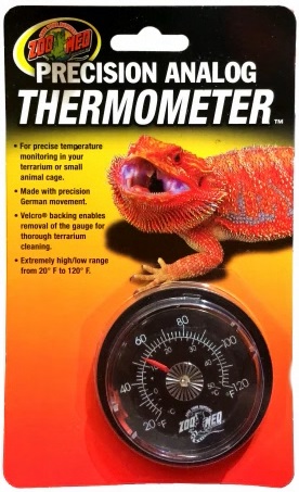 ZOOMED Precision Analog Thermometer thermomètre pour terrarium