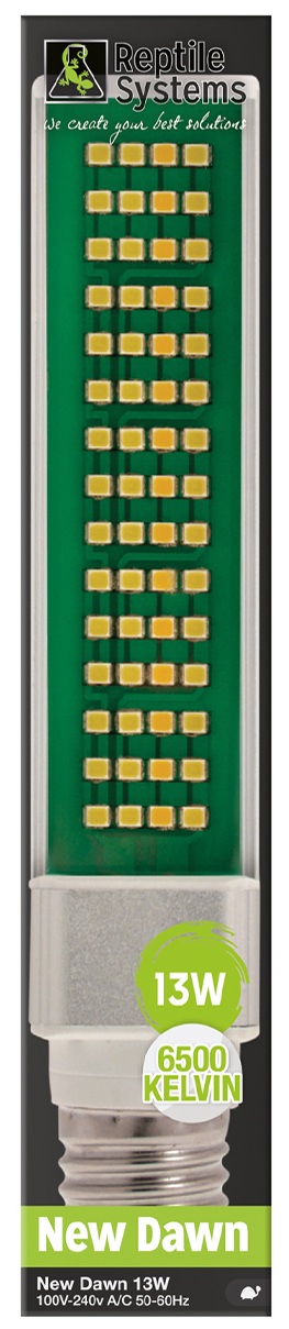 REPTILE SYSTEMS Lampe New Dawn LED 13W E27 lampe 6500K lumière du jour pour terrarium