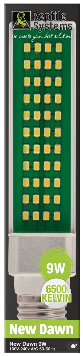 REPTILE SYSTEMS Lampe New Dawn LED 9W E27 lampe 6500K lumière du jour pour terrarium