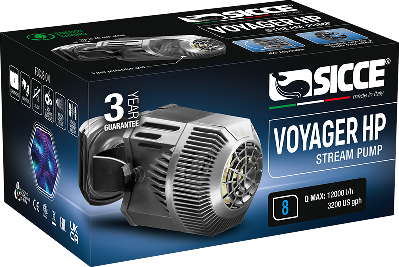 SICCE Voyager HP 8 pompe de brassage 12000 L/h pour aquarium marin et d\'eau douce jusqu\'à 1200L