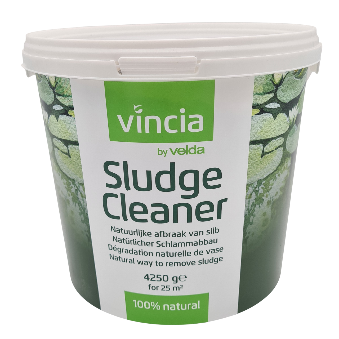 VINCIA Sludge Cleaner 4250 gr anti-vase 100% naturel pour bassin jusqu\'à 25000 L