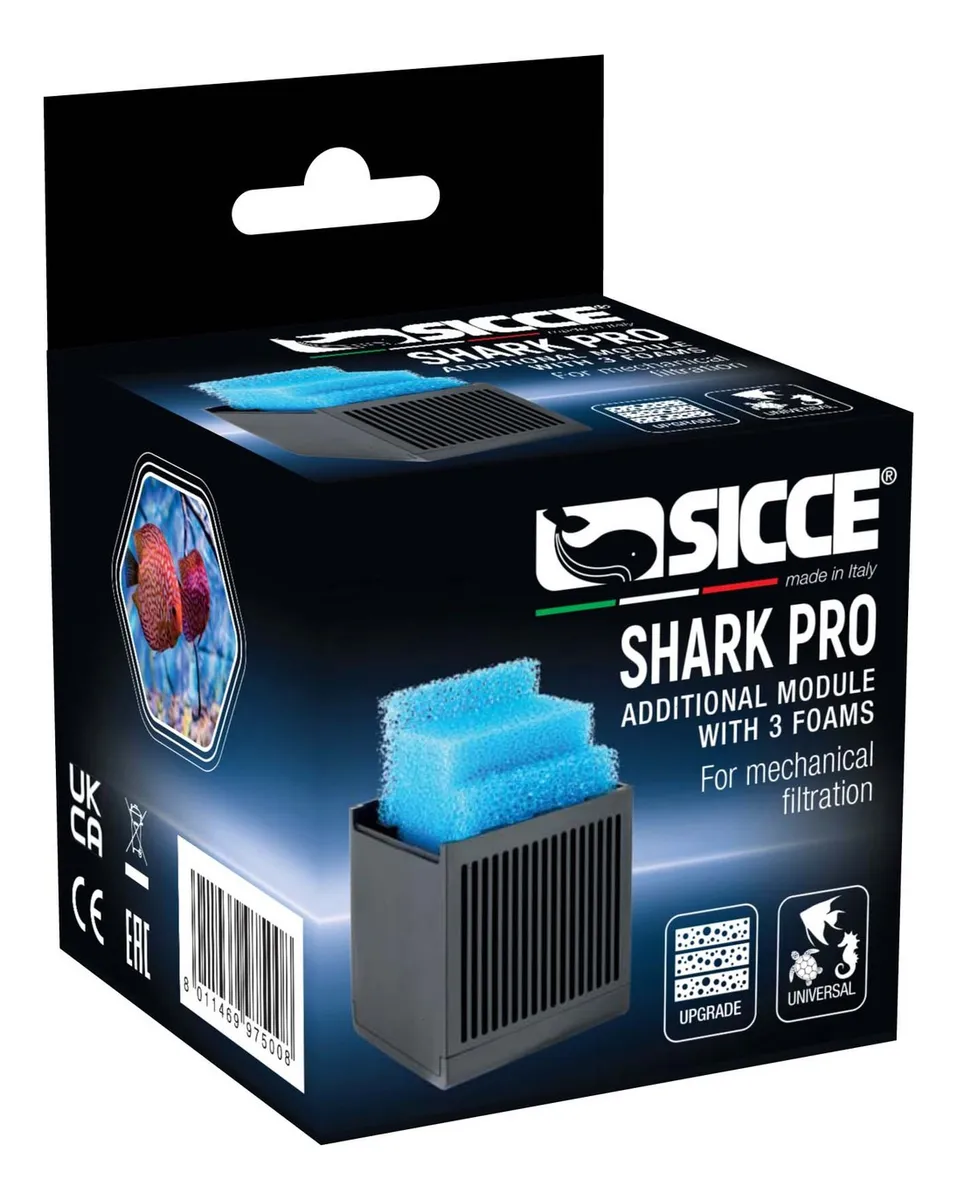 SICCE Module + Mousse pour filtre interne Shark Pro