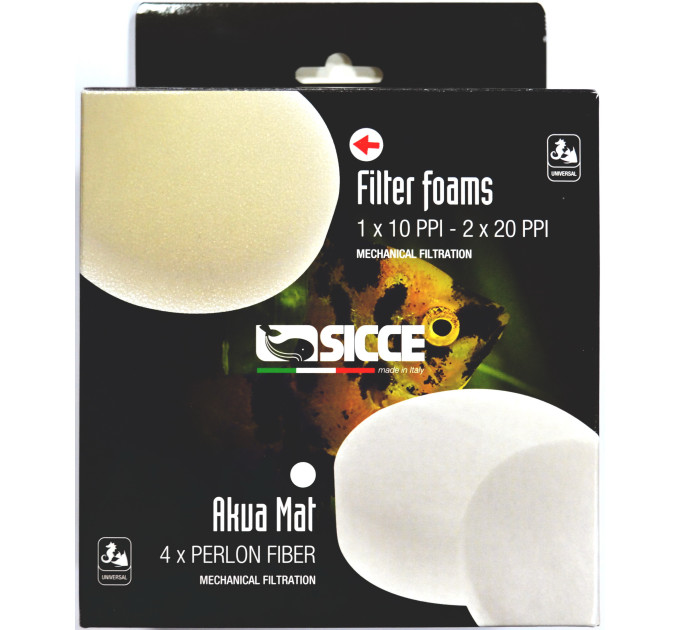 SICCE Lot de 4 ouates de filtration pour filtre externe Space EKO