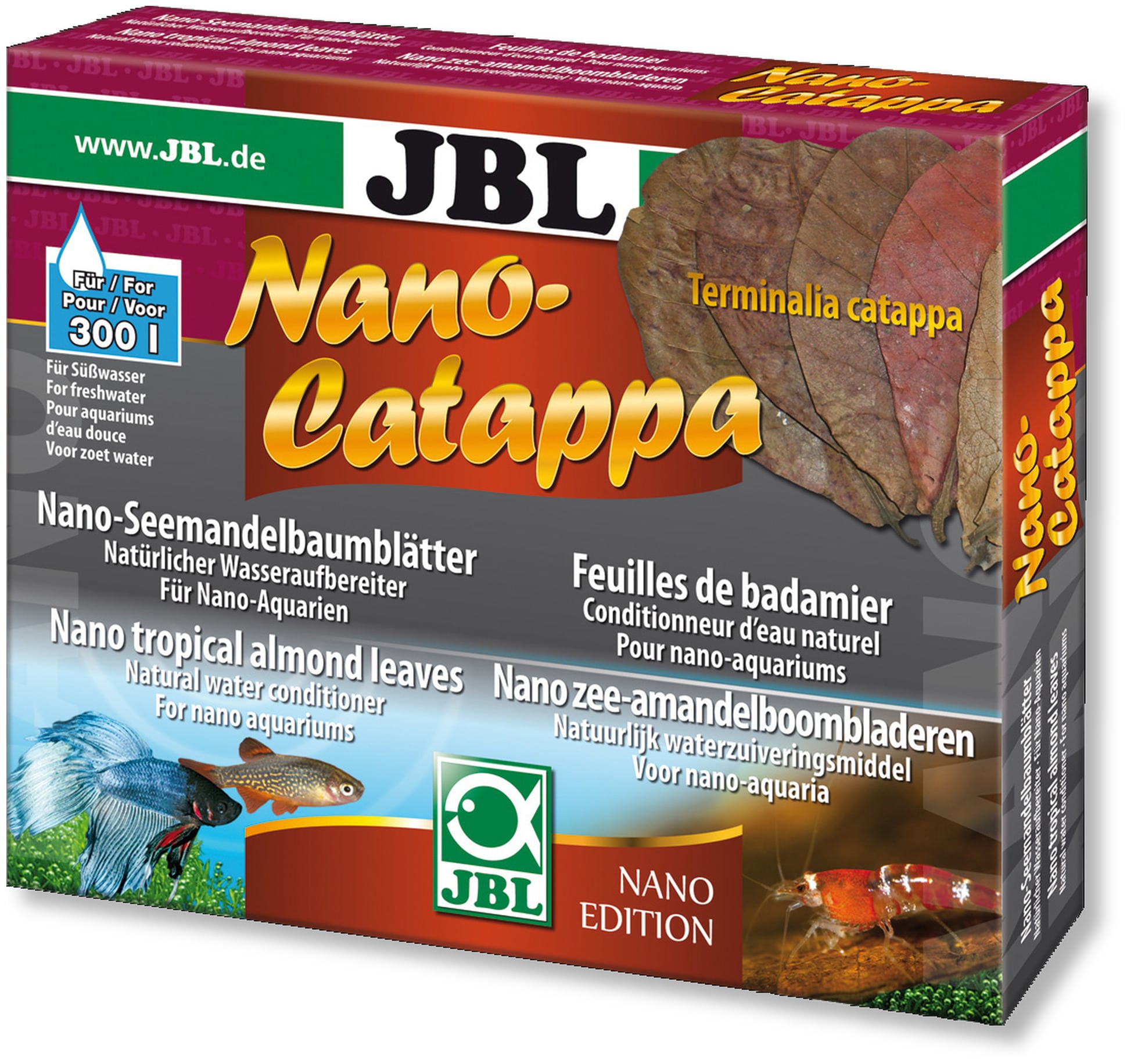 JBL Nano-Catappa feuilles de badamier aux vertus médicinales pour Nano-Aquarium