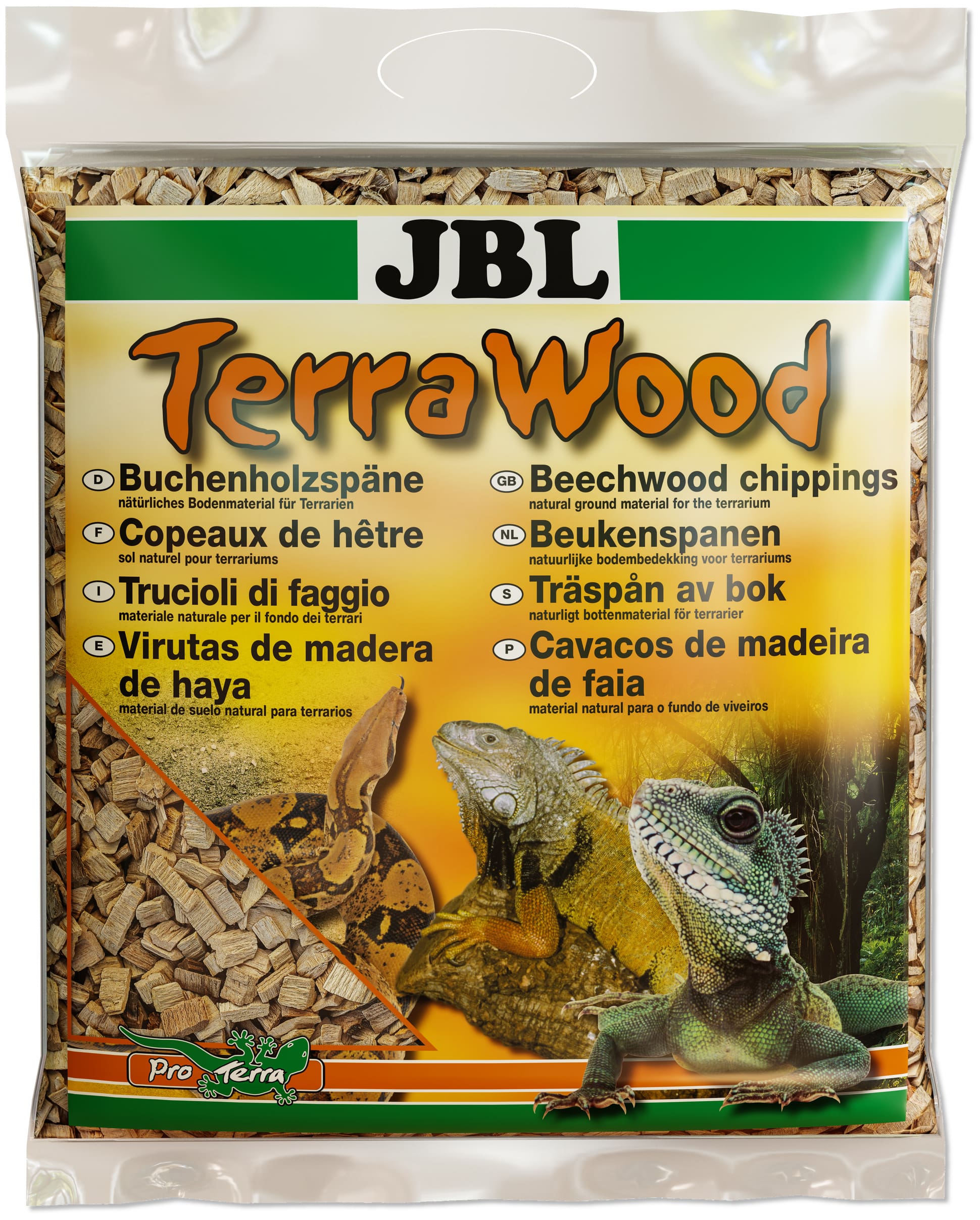 JBL TerraWood 5 L substrat de copeau de hêtre pour terrariums secs et semi-secs