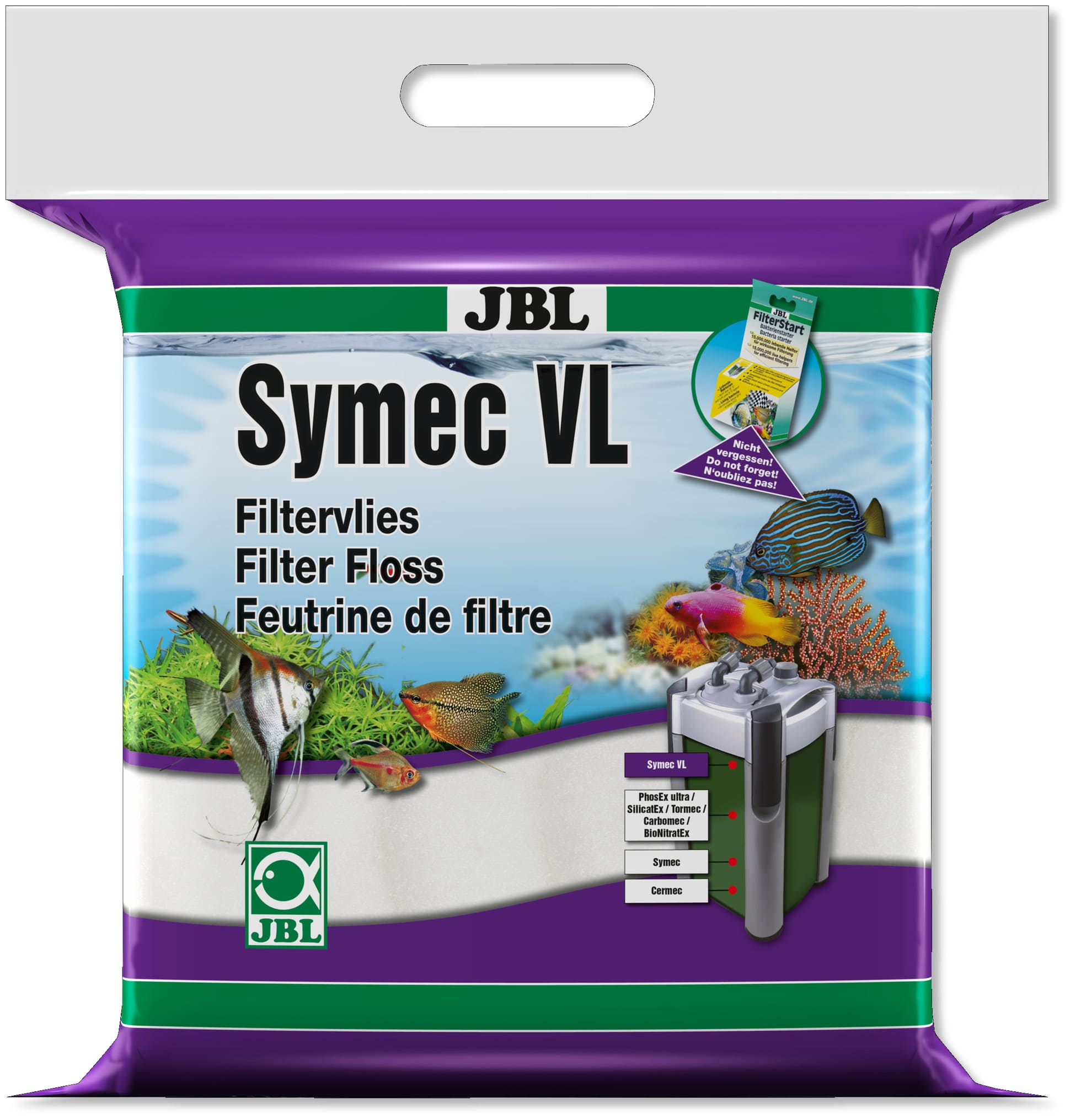 JBL Symec VL feutrine filtrante 80 x 25 x 3 cm
