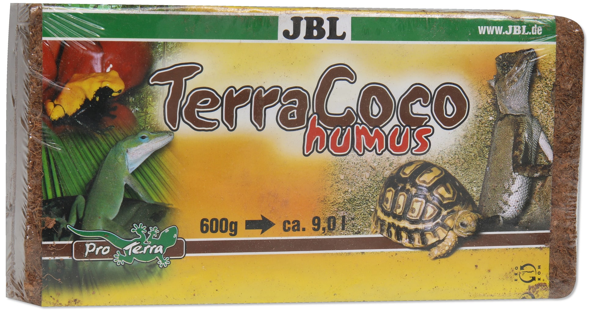 JBL TerraCoco Humus 600 gr substrat d\'humus de noix de coco, compressé par déshydratation
