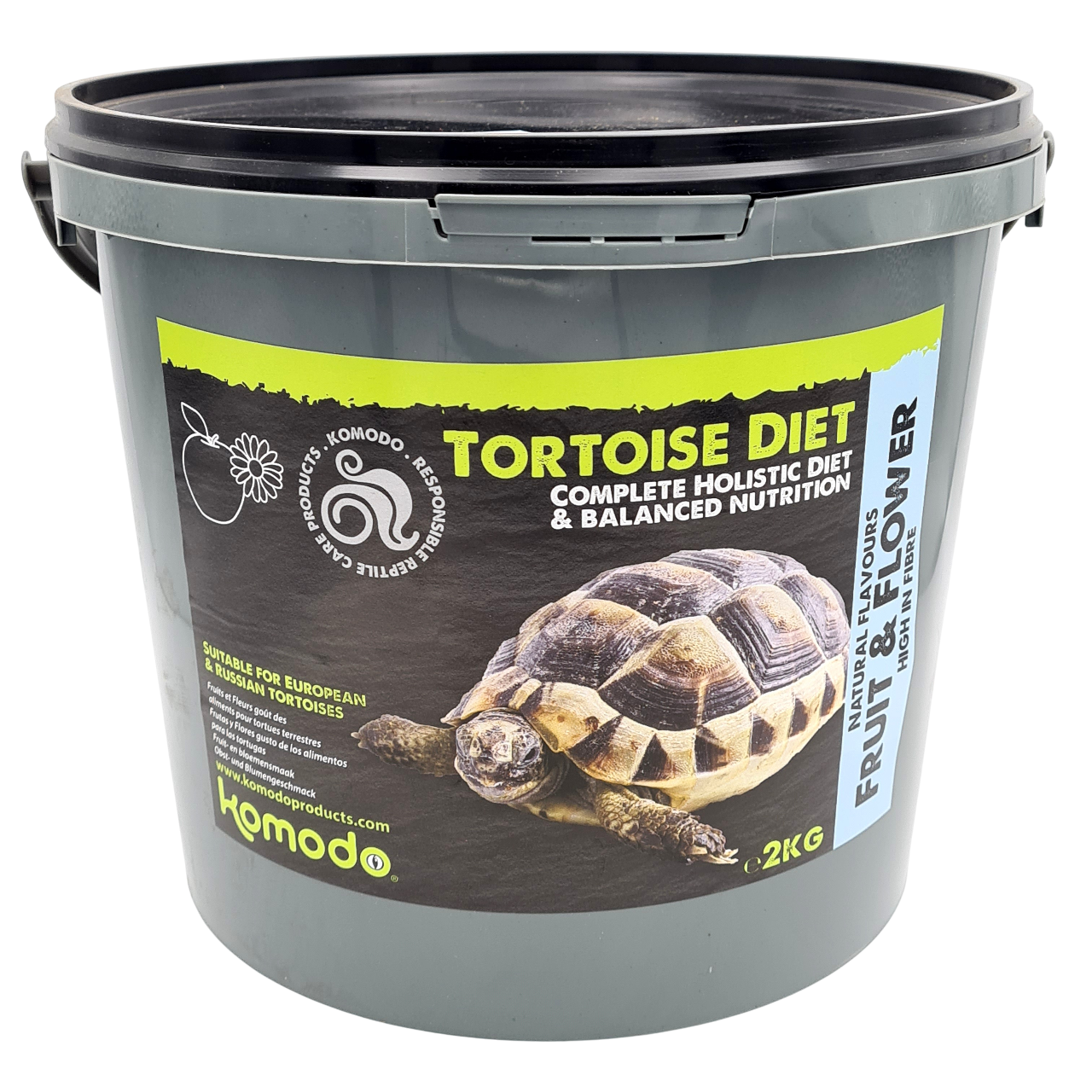 KOMODO Tortoise Fruit & Flower 2 Kg nourriture à base de fruits et de fleurs pour tortues de terre