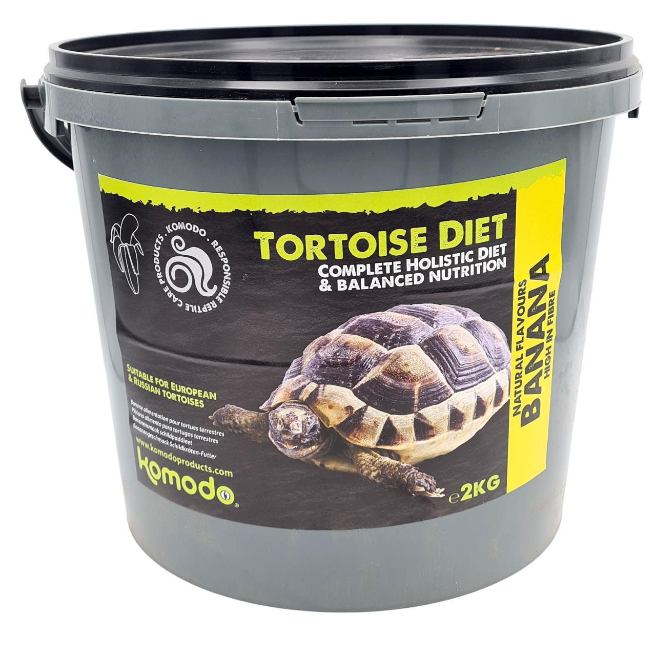 KOMODO Tortoise Diet Banana 2 Kg nourriture saveur Banane pour tortues de terre