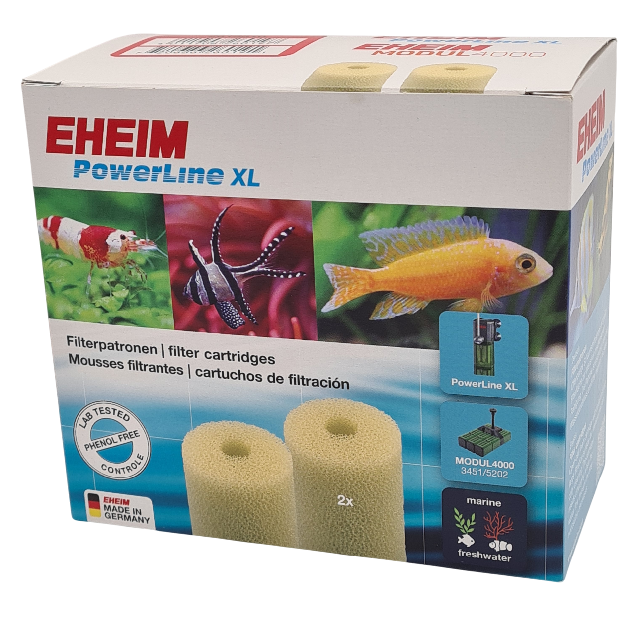 EHEIM Lot de 2 mousses filtrantes pour filtre Eheim Powerline 2252 et 3451