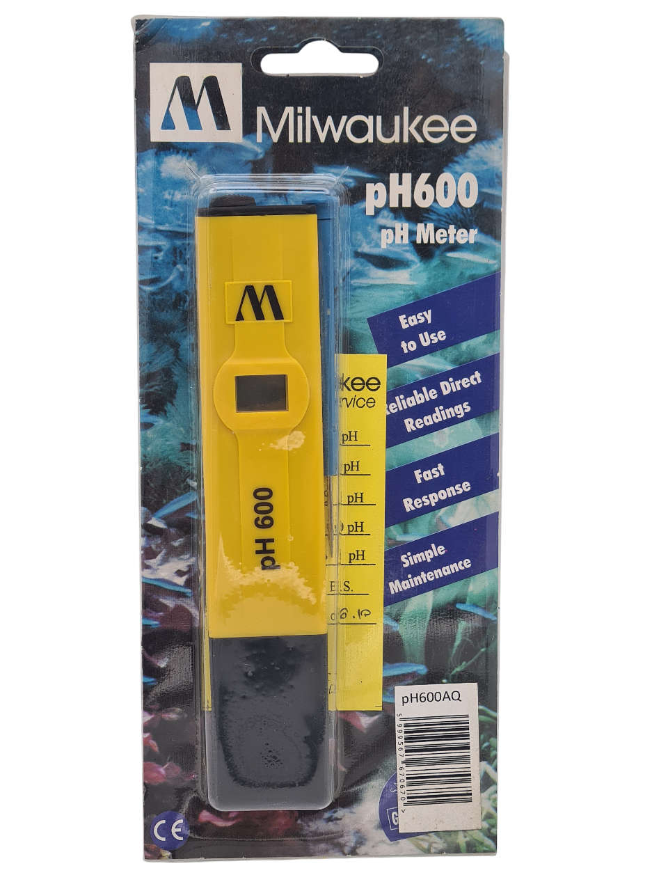 MILWAUKEE pH600 appareil électronique haute précision pour la mesure du pH en aquarium d\'eau douce, eau de mer et bassin