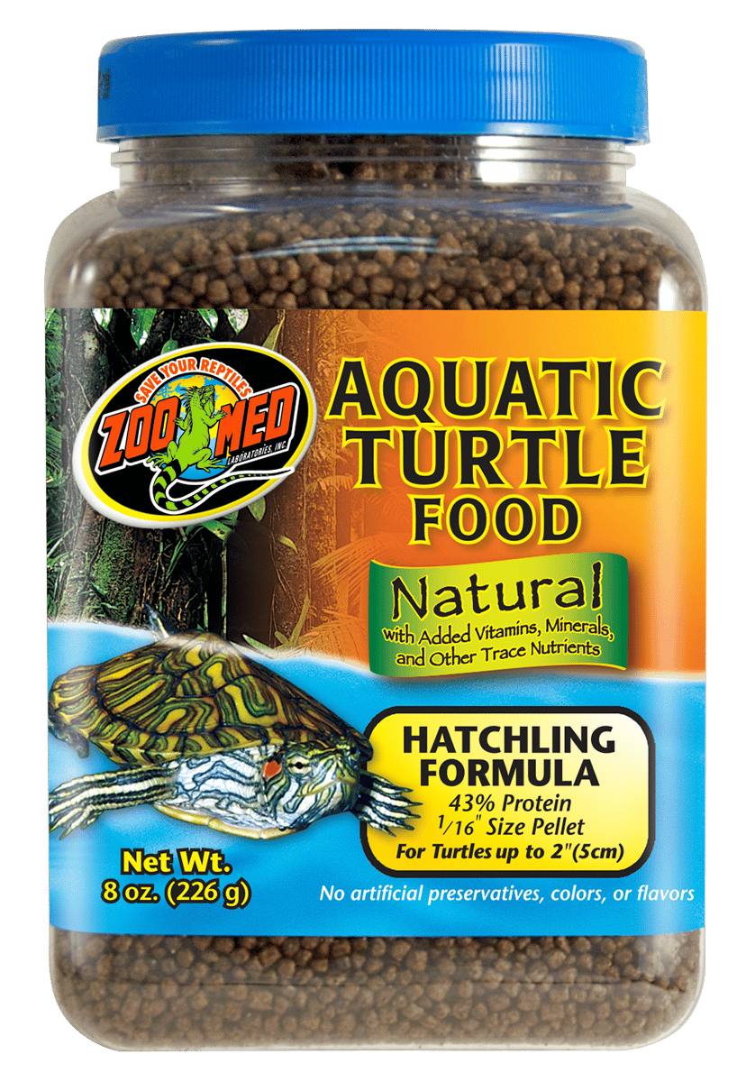 ZOOMED Natural Aquatic Turtle Hatchling 226 gr nourriture en granulés pour bébés tortues jusqu\'à 5 cm