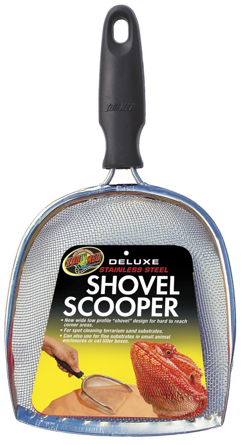 ZOOMED Shovel Scooper Deluxe pelle-racloir pour l\'entretien du sable des terrariums