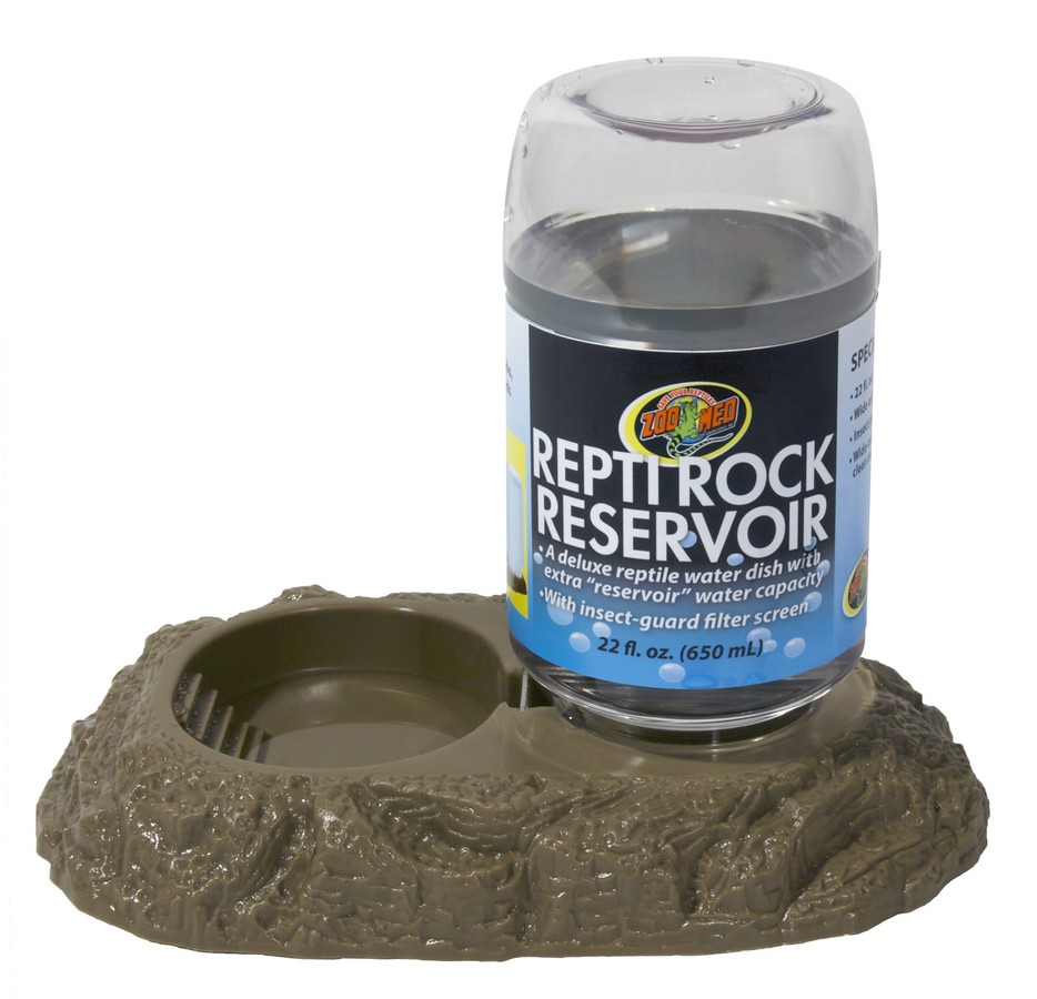 ZOOMED Repti Rock Reservoir 650 ml abreuvoir pour terrarium avec reserve d\'eau