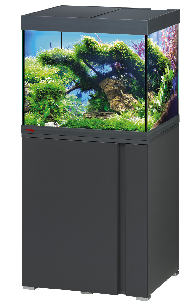 EHEIM Vivaline LED 150 L Anthracite aquarium équipé 60 x 50 x 50 cm avec meuble et éclairage LEDs