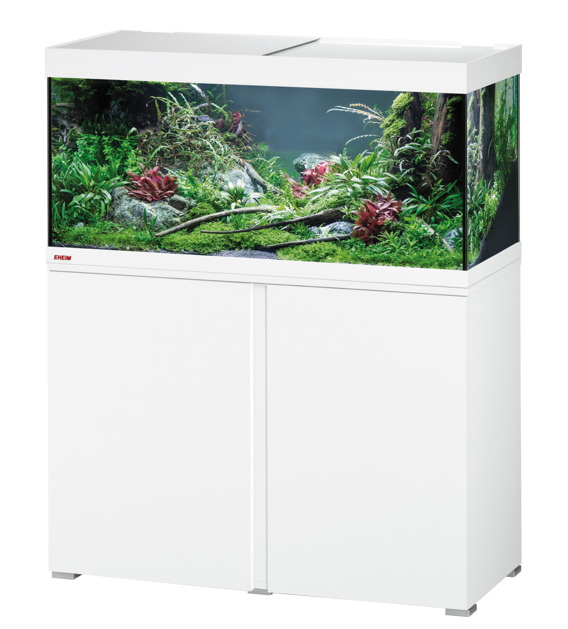 EHEIM Vivaline LED 180 L Blanc aquarium équipé 100 x 45 x 40 cm avec meuble et éclairage LEDs