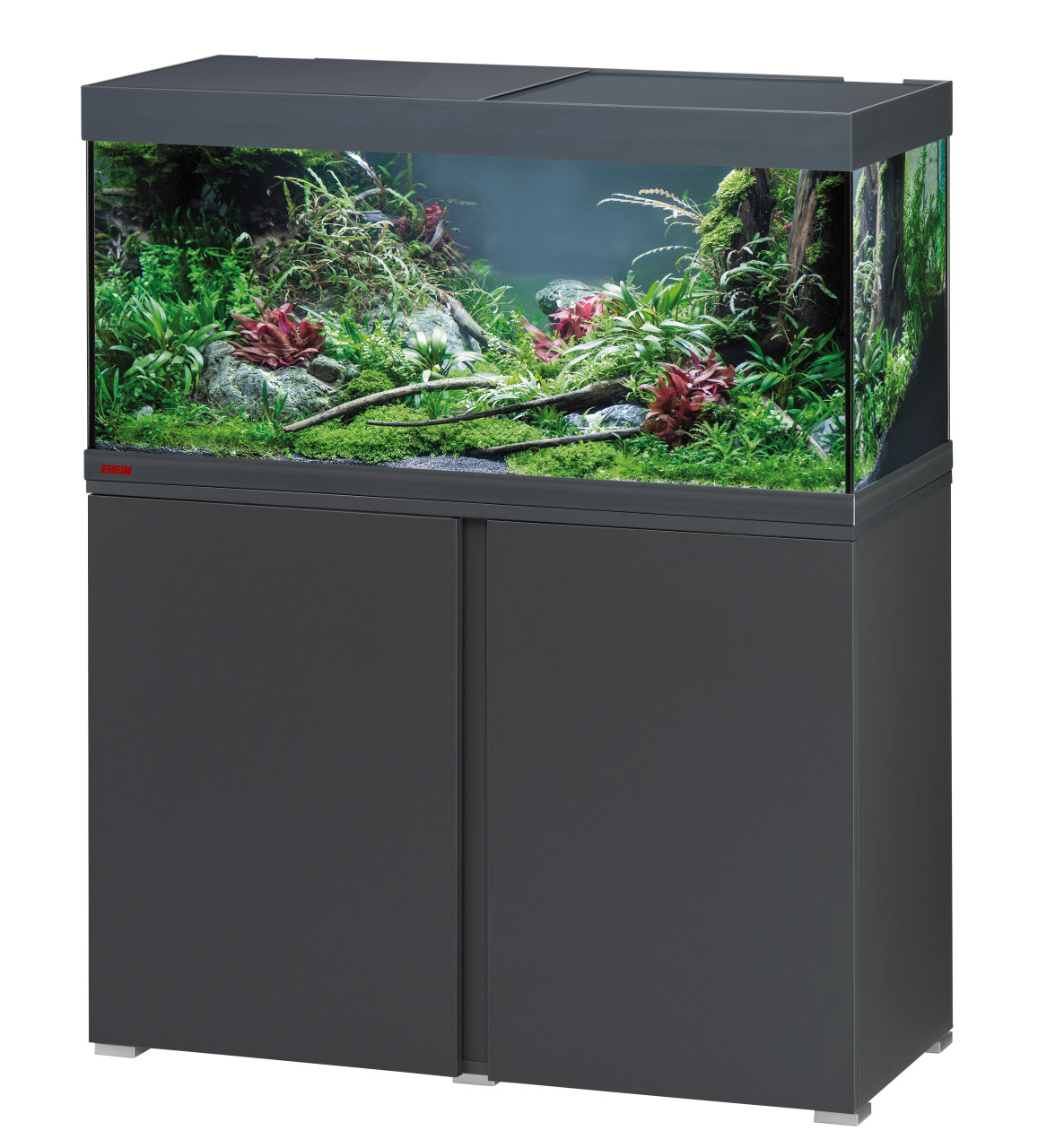 EHEIM Vivaline LED 180 L Anthracite aquarium équipé 100 x 45 x 40 cm avec meuble et éclairage LEDs