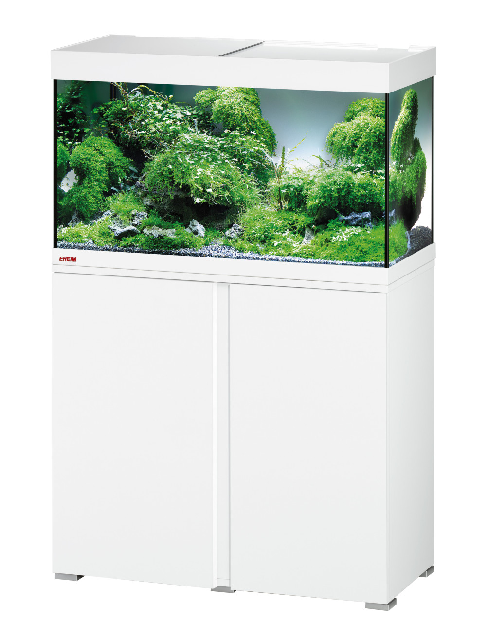 EHEIM Vivaline LED 126 L Blanc aquarium équipé 80 x 35 x 45 cm avec meuble et éclairage LEDs
