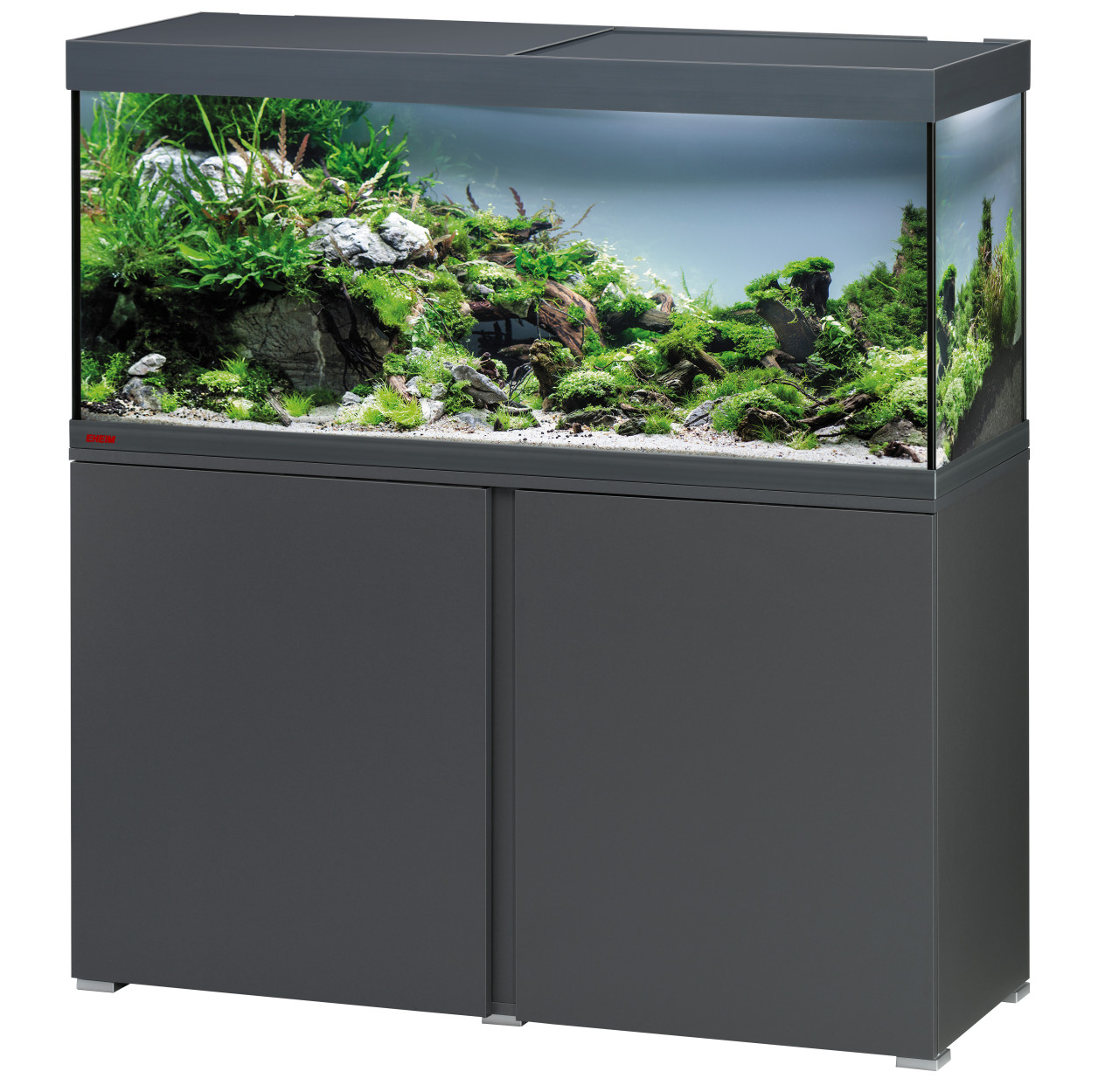 EHEIM Vivaline LED 240 L Anthracite aquarium équipé 120 x 50 x 40,5 cm avec meuble et éclairage LEDs