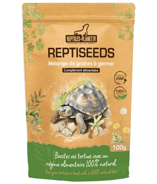 REPTILES PLANET ReptiSeeds 100 gr mix de graines à germer pour tortues terrestres