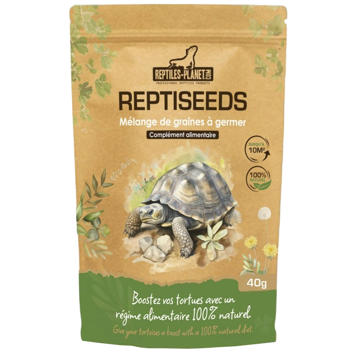 REPTILES PLANET ReptiSeeds 40 gr mix de graines à germer pour tortues terrestres