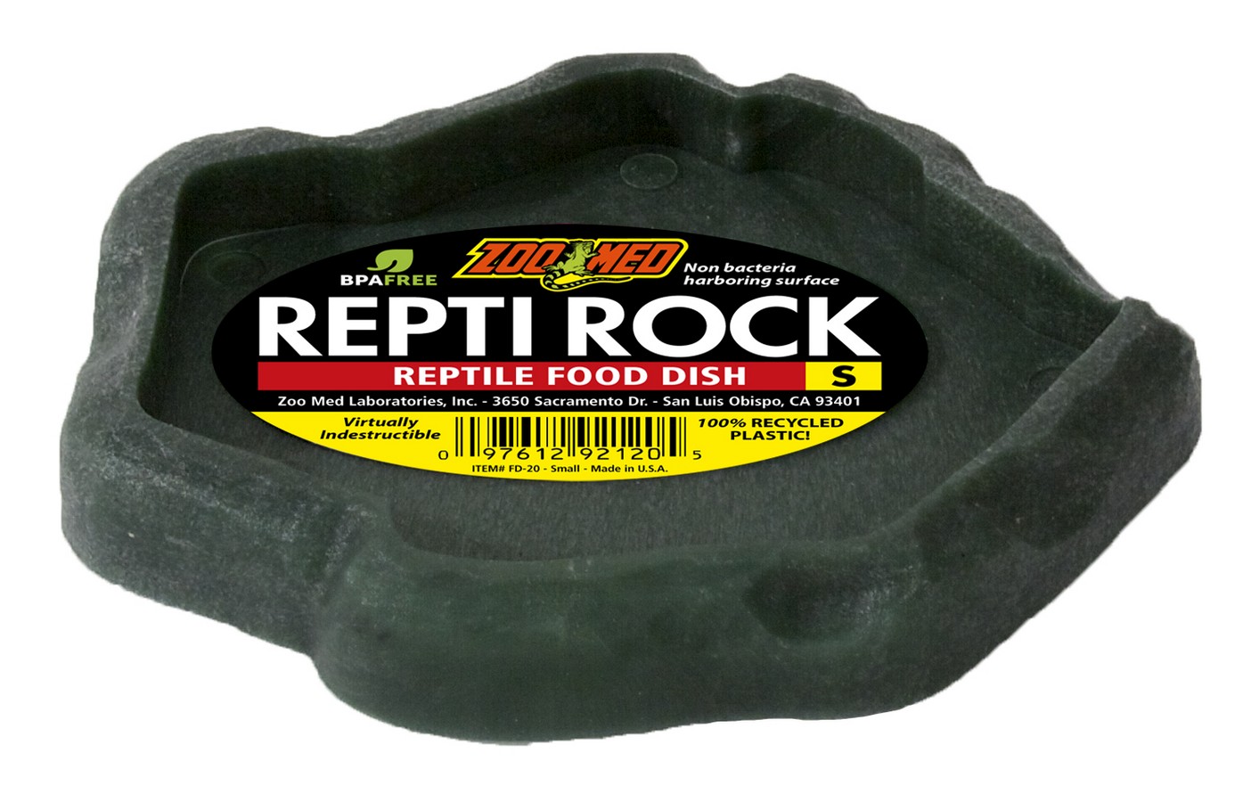 ZOOMED Repti Rock Food Dish Small mangeoire 13 x 12 cm pour reptiles