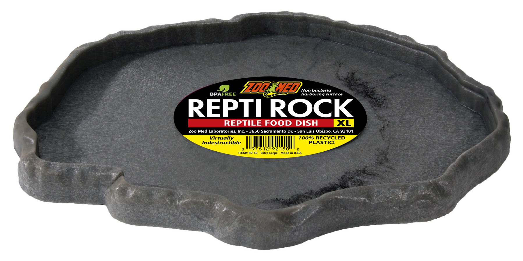 ZOOMED Repti Rock Food Dish XLarge mangeoire 29,5 x 22 cm pour reptiles