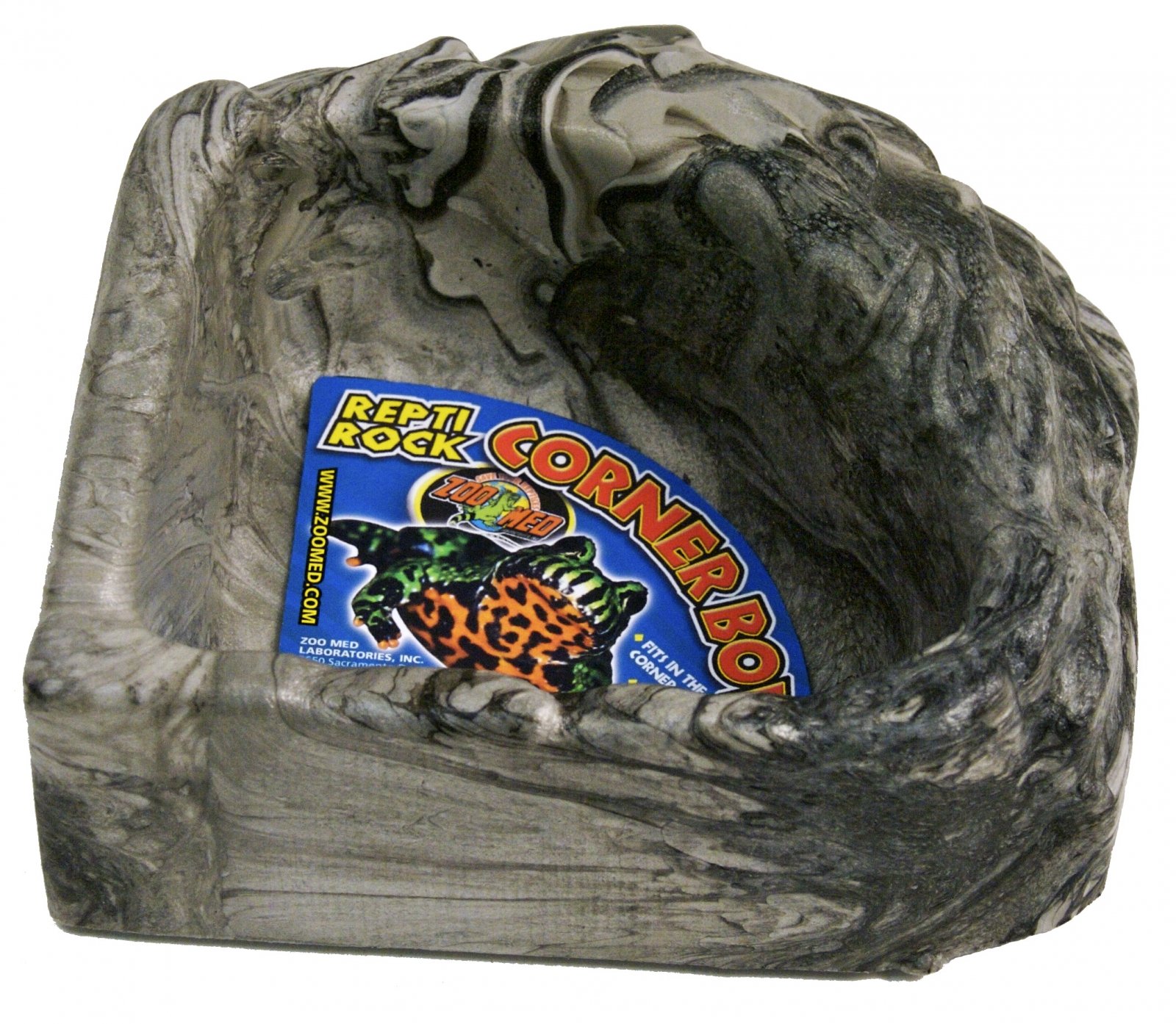 ZOOMED Repti Rock Corner Water Dish Small abreuvoir d\'angle 14 x 14 cm pour reptiles