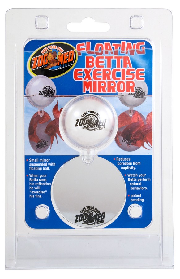 ZOOMED Floating Betta Exercise Mirror favorise les comportements territoriaux naturels et réduit l\'ennui de votre Betta