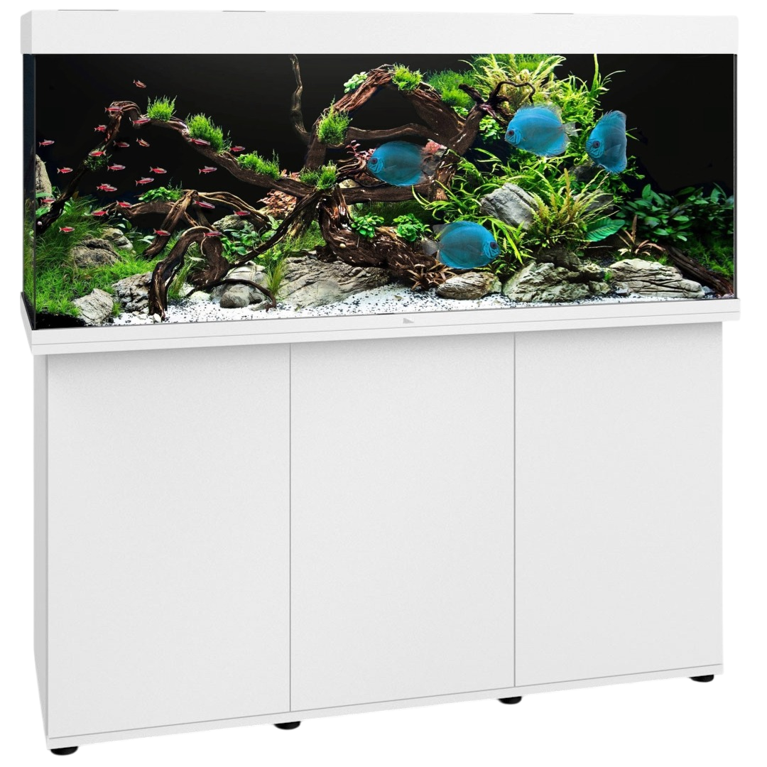 JUWEL Combinaison Rio 450 LED Blanc aquarium 151 x 51 x 66 cm 450 L avec meuble SBX assorti