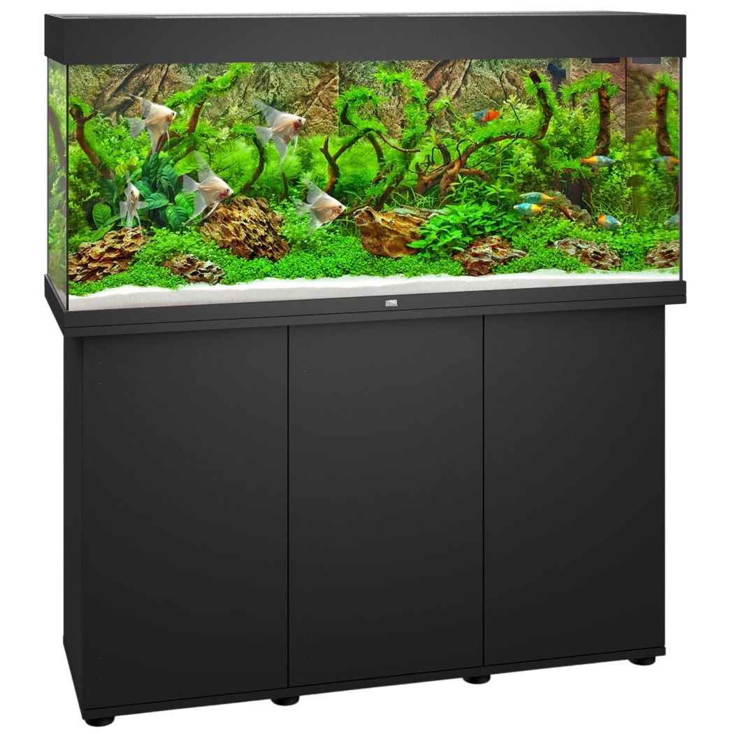 JUWEL Combinaison Rio 240 LED Noir aquarium 121 x 41 x 55 cm 240 L avec meuble SBX assorti