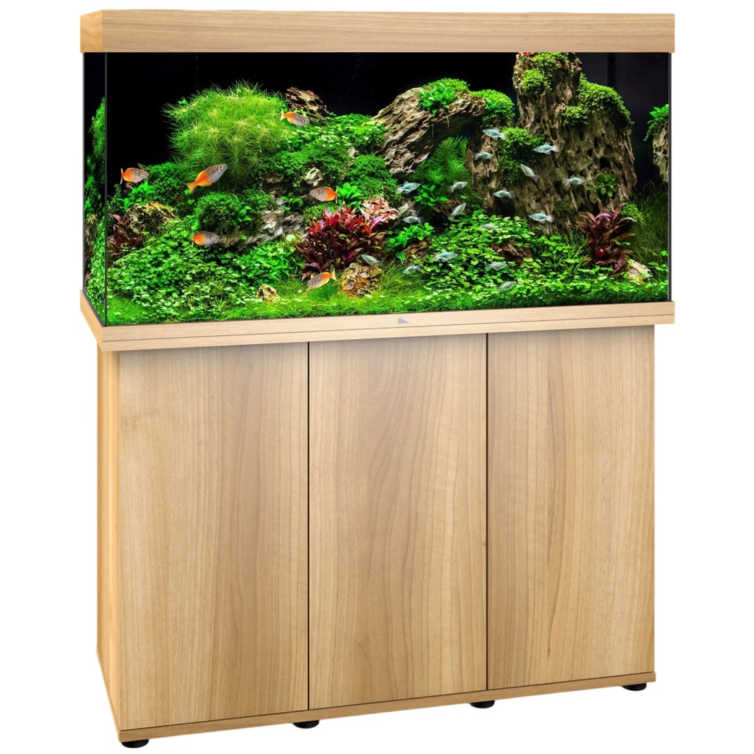 JUWEL Combinaison Rio 350 LED Chêne Clair aquarium 121 x 51 x 66 cm 350 L avec meuble SBX assorti